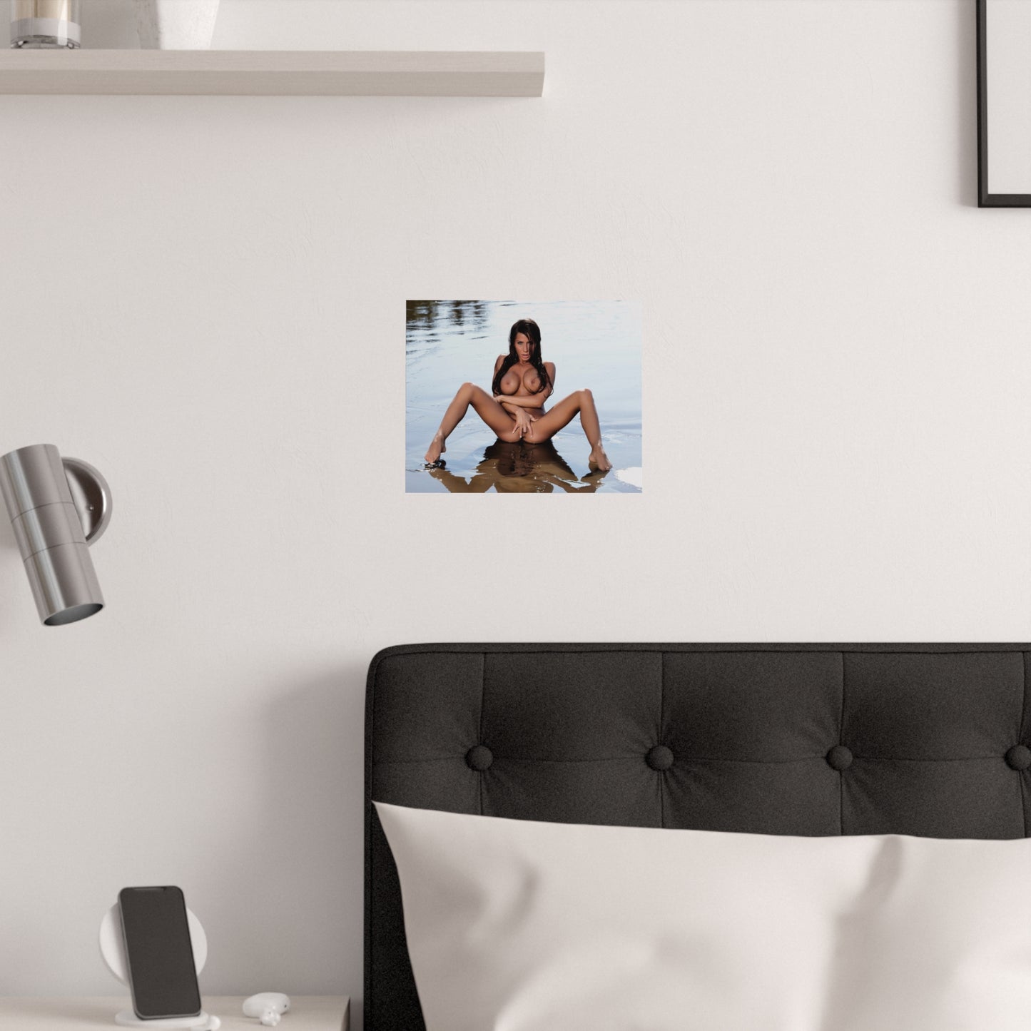Satin Posters (210gsm) Madison Ivy Nude at the Beach