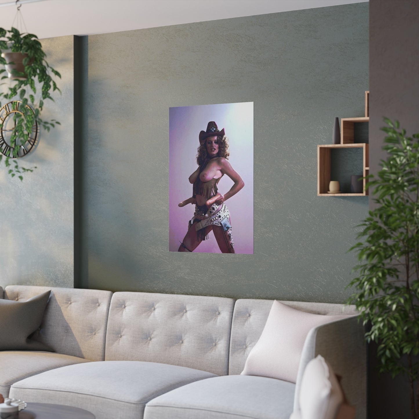 Satin Posters (210gsm) Retro Pornstar Lisa De Leeuw Nude