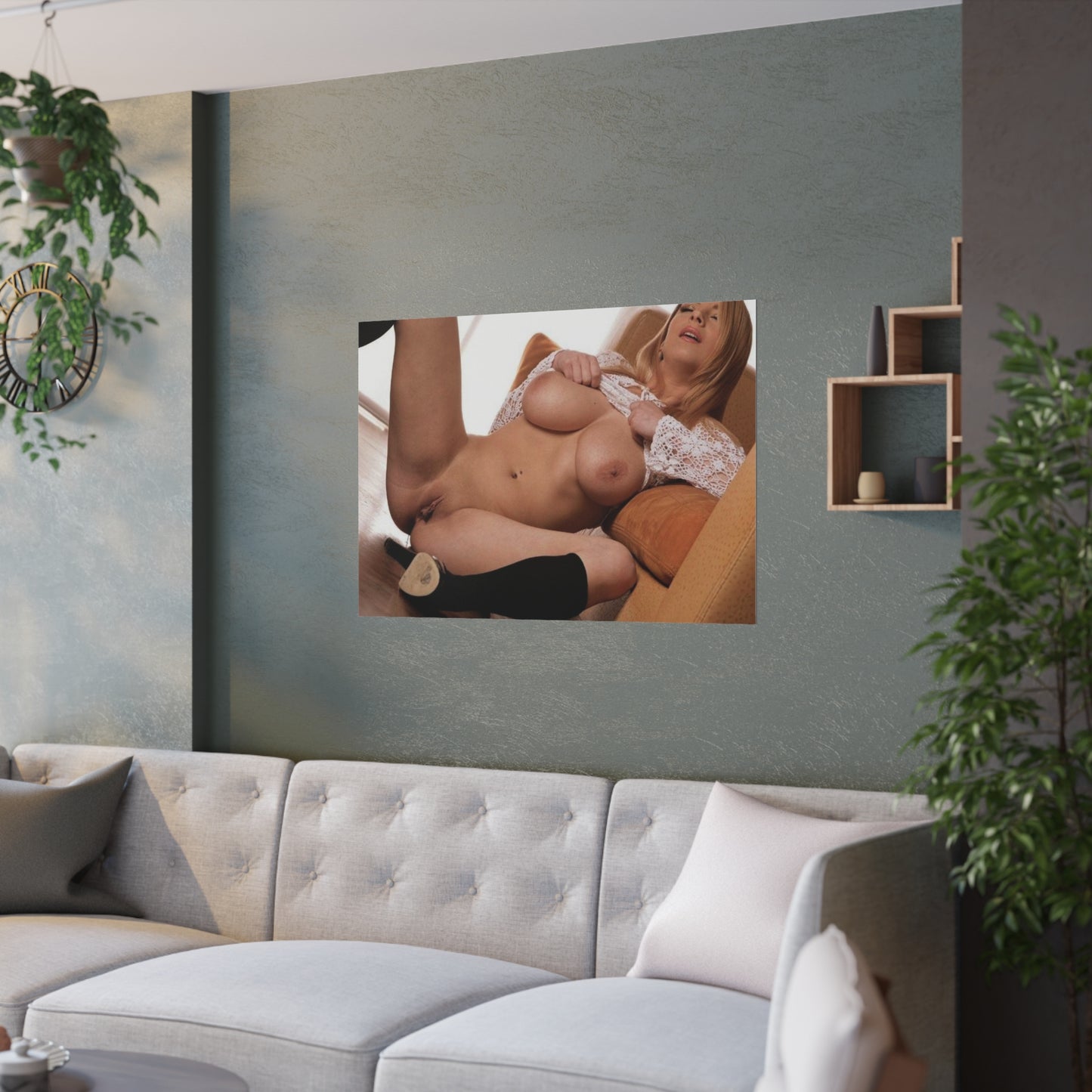 Satin Posters (210gsm) Natural Blonde Nude