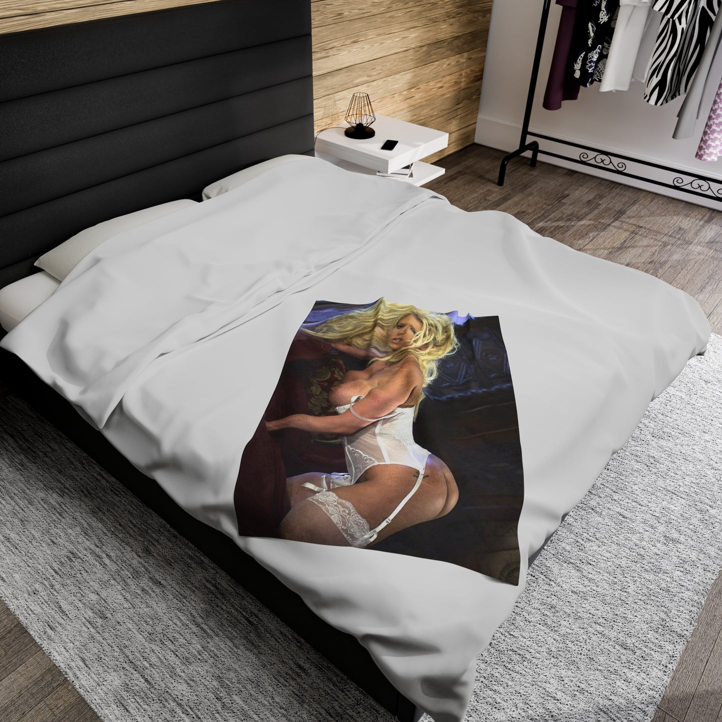 Velveteen Plush Blanket Pornstar Jenna Jameson Nude
