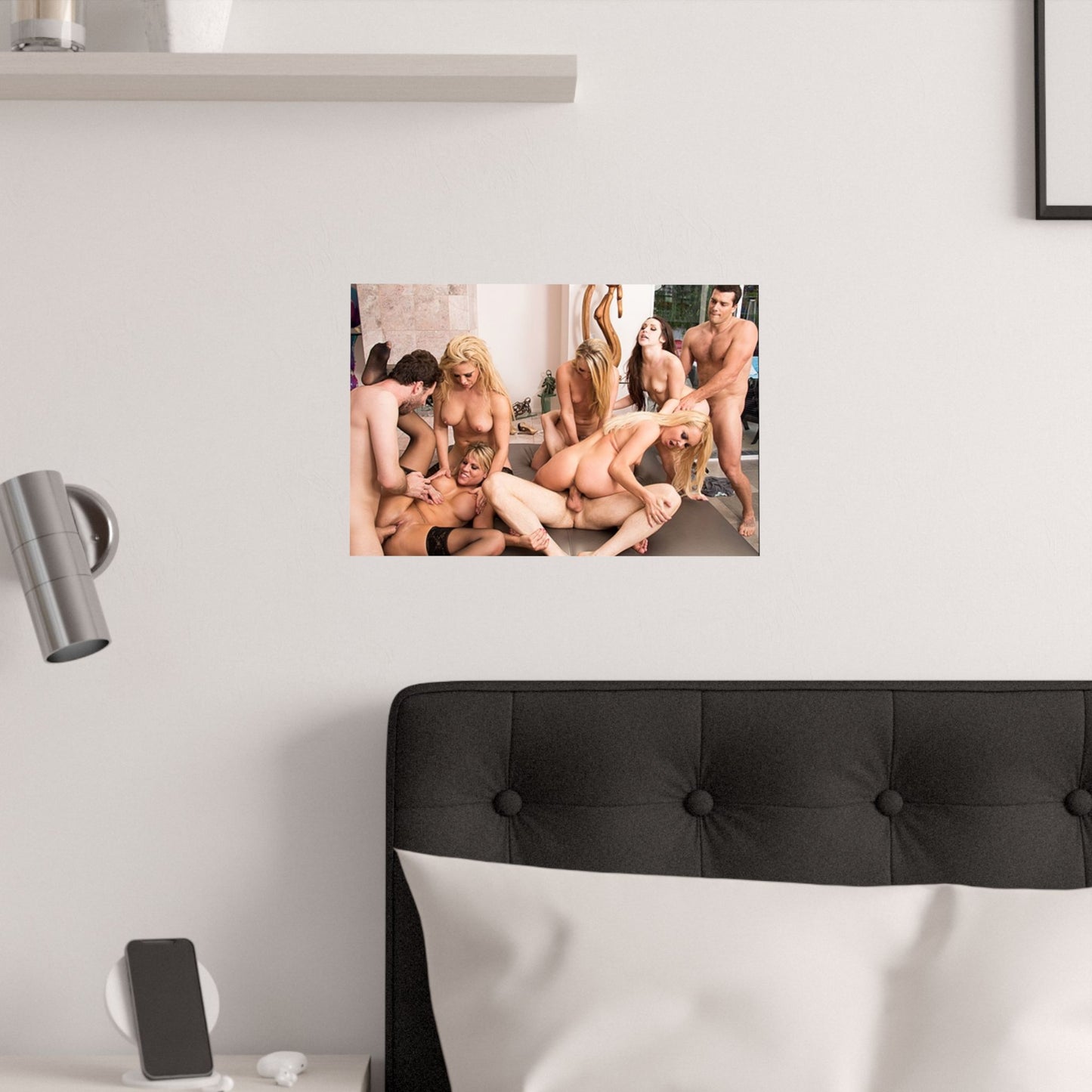 Satin Posters (210gsm) Hardcore Orgy Porn Stars