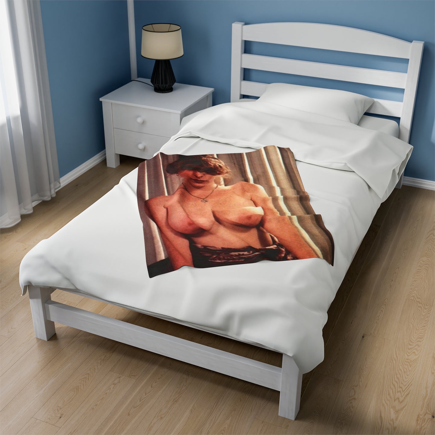 Velveteen Plush Blanket Retro Pornstar Lisa De Leeuw Nude