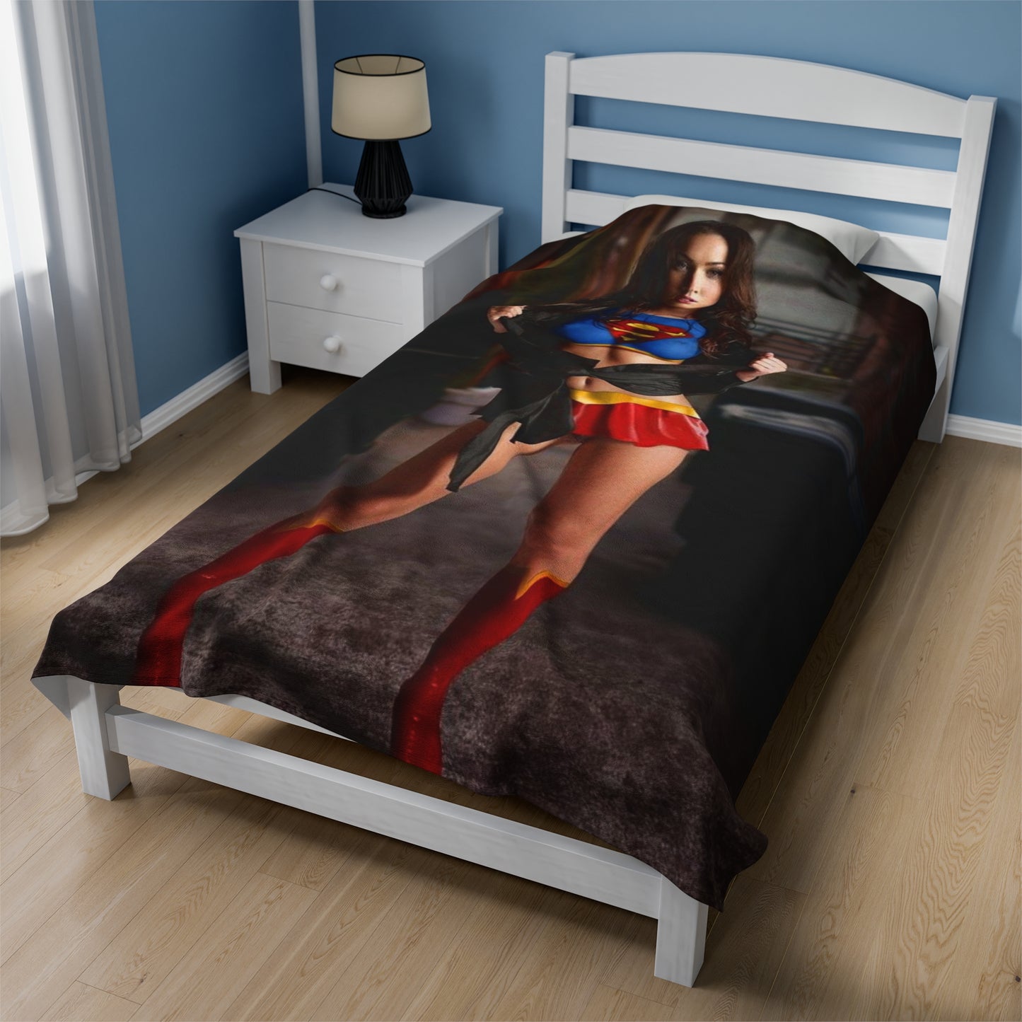 Velveteen Plush Blanket Megan Fox