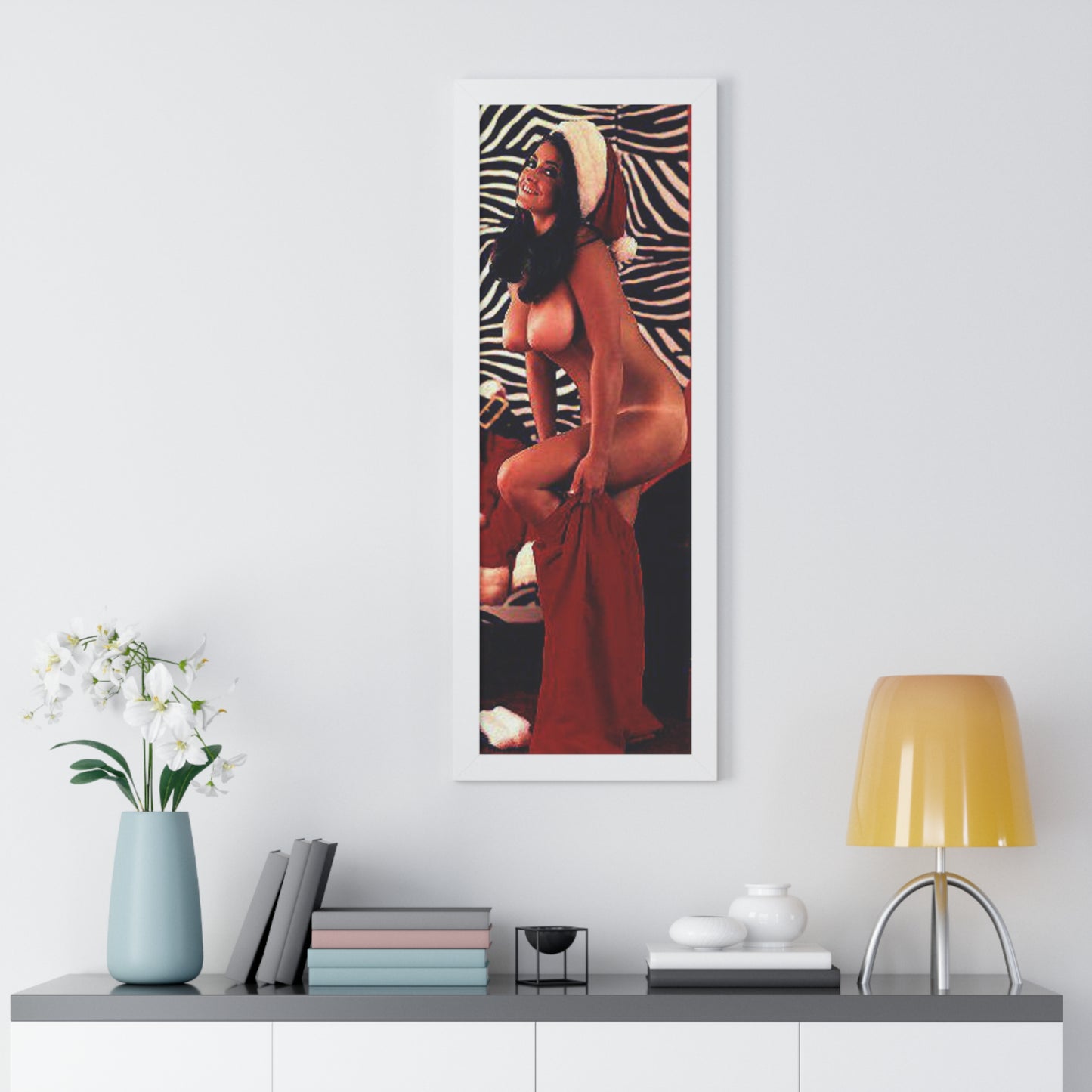 Framed Vertical Poster Playboy Playmate Cynthia Myers Nude
