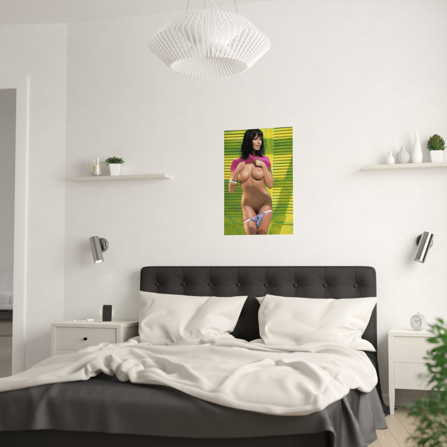 Satin Posters (210gsm) Retro Pornstar Anita Blond