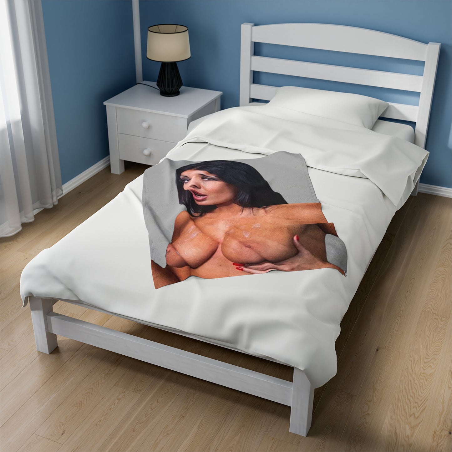 Velveteen Plush Blanket Anissa Kate Nude