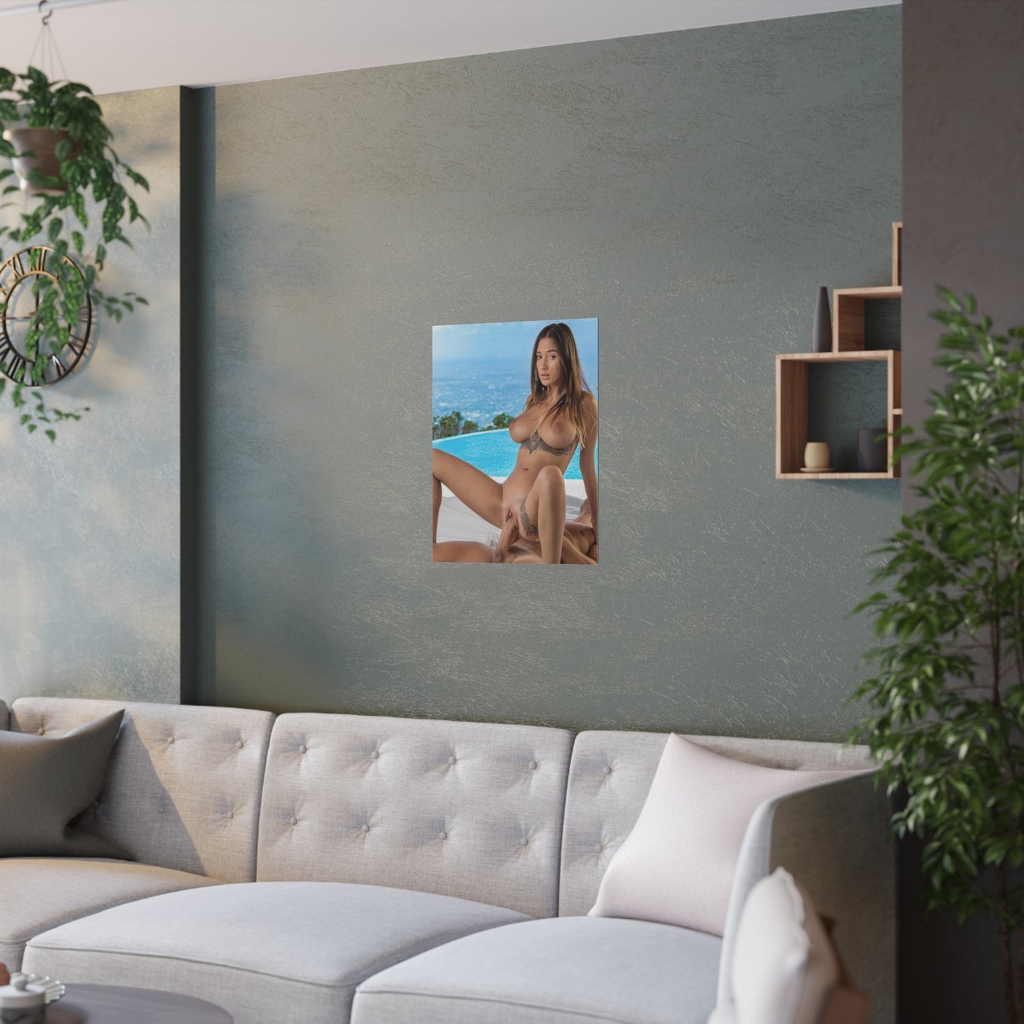 Satin Posters (210gsm) Natural Tits Liya Silver