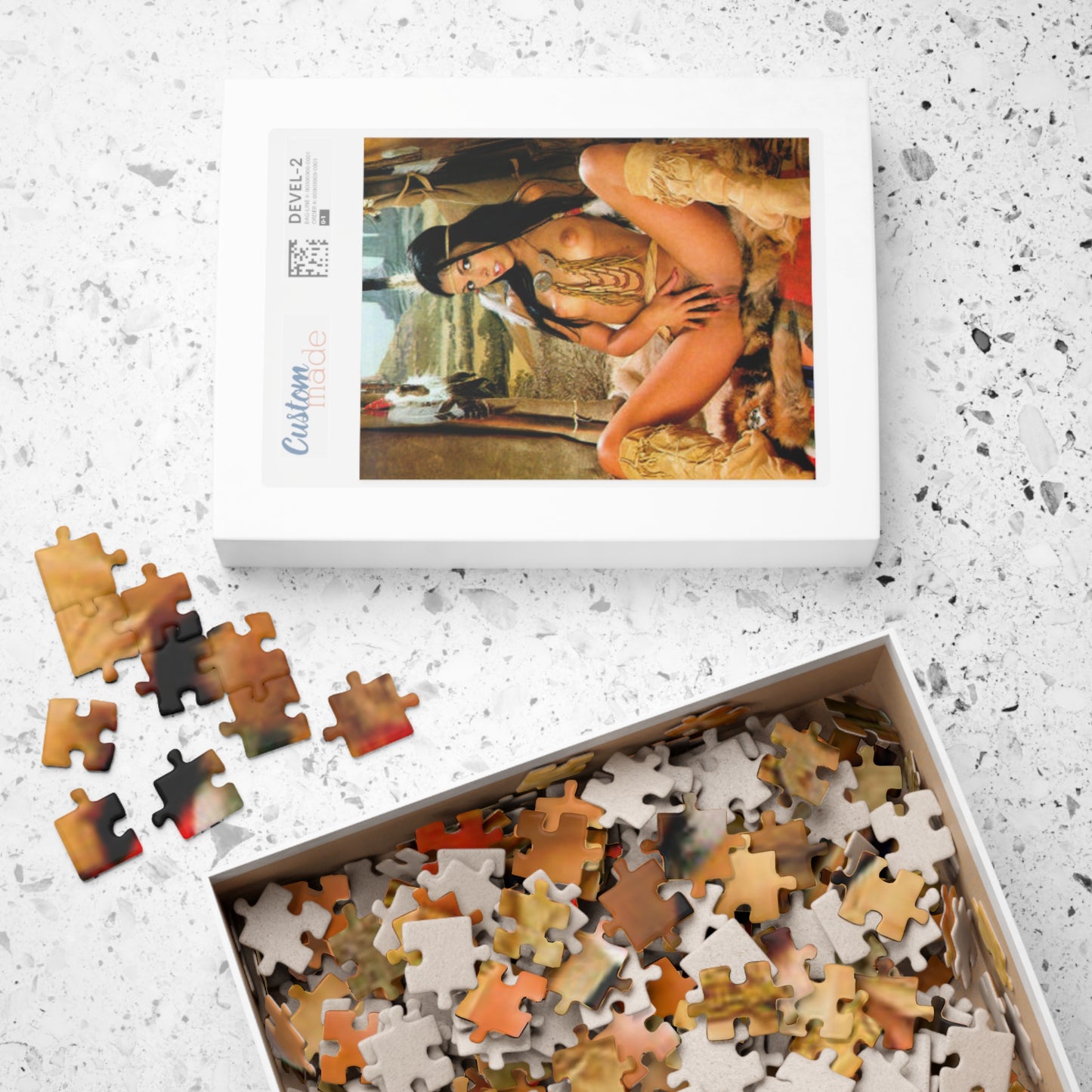 Puzzle (110, 252, 500, 1014-piece) Vintage Porn Star Hyapatia Lee Nude
