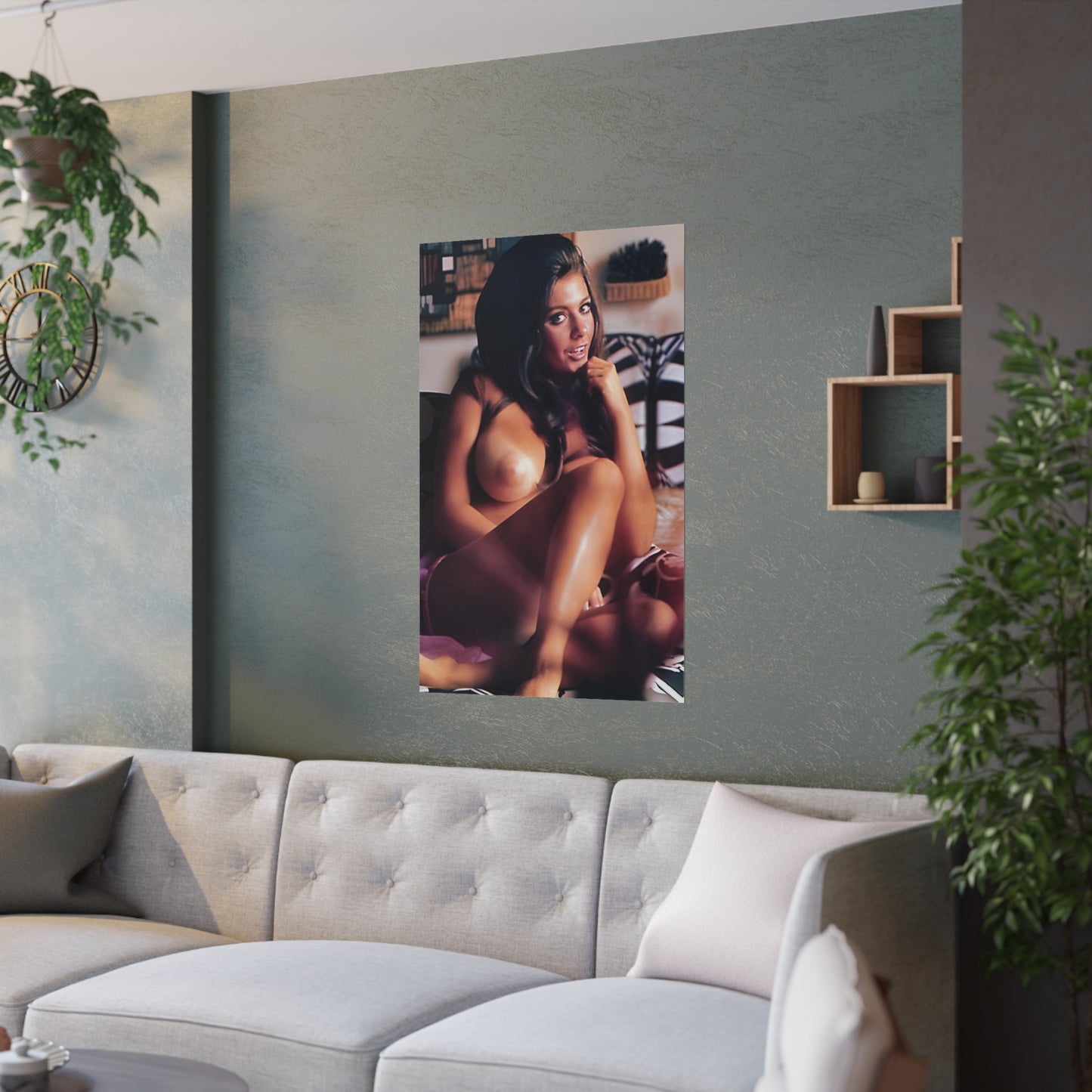 Satin Posters (210gsm) Playboy Playmate Cynthia Myers nude