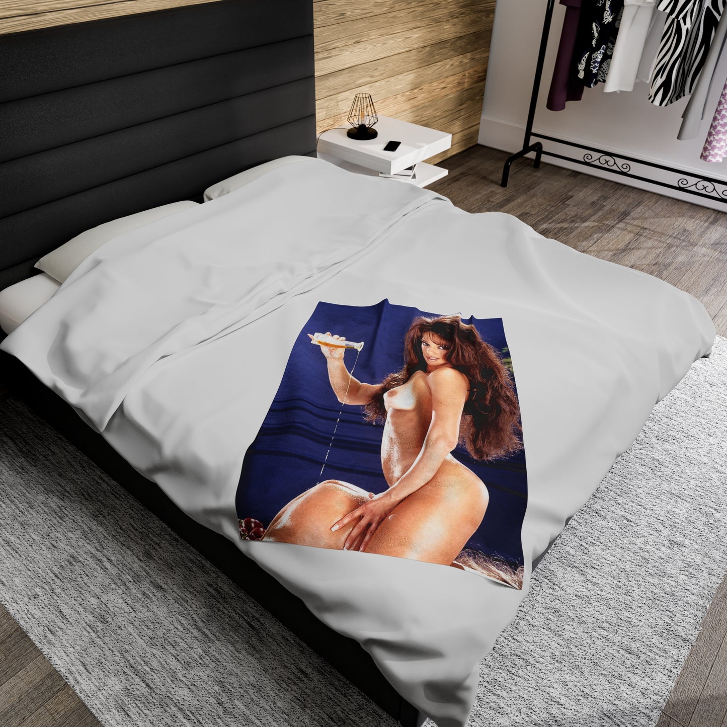 Velveteen Plush Blanket Pornstar Racquel Darrian Nude
