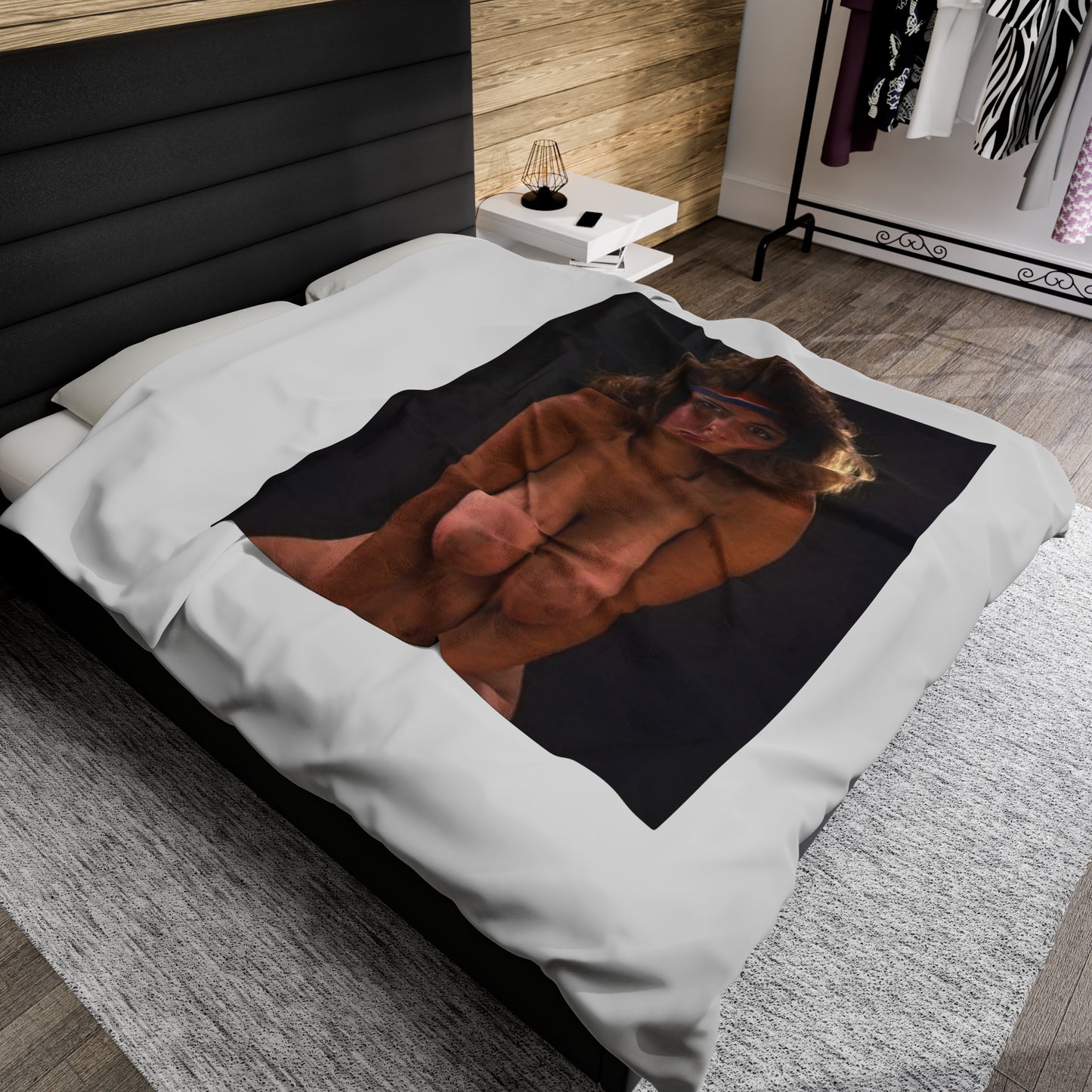 Velveteen Plush Blanket Retro Porn Star Christy Canyon Nude