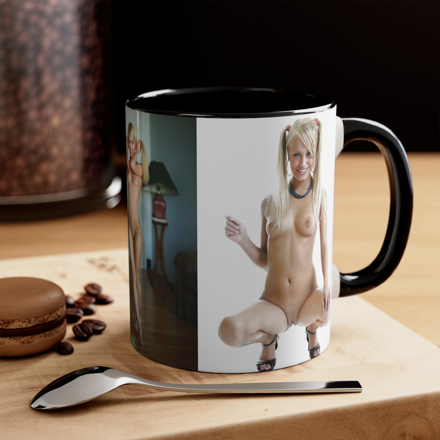 Accent Coffee Mug, 11oz Nude Pigtails
