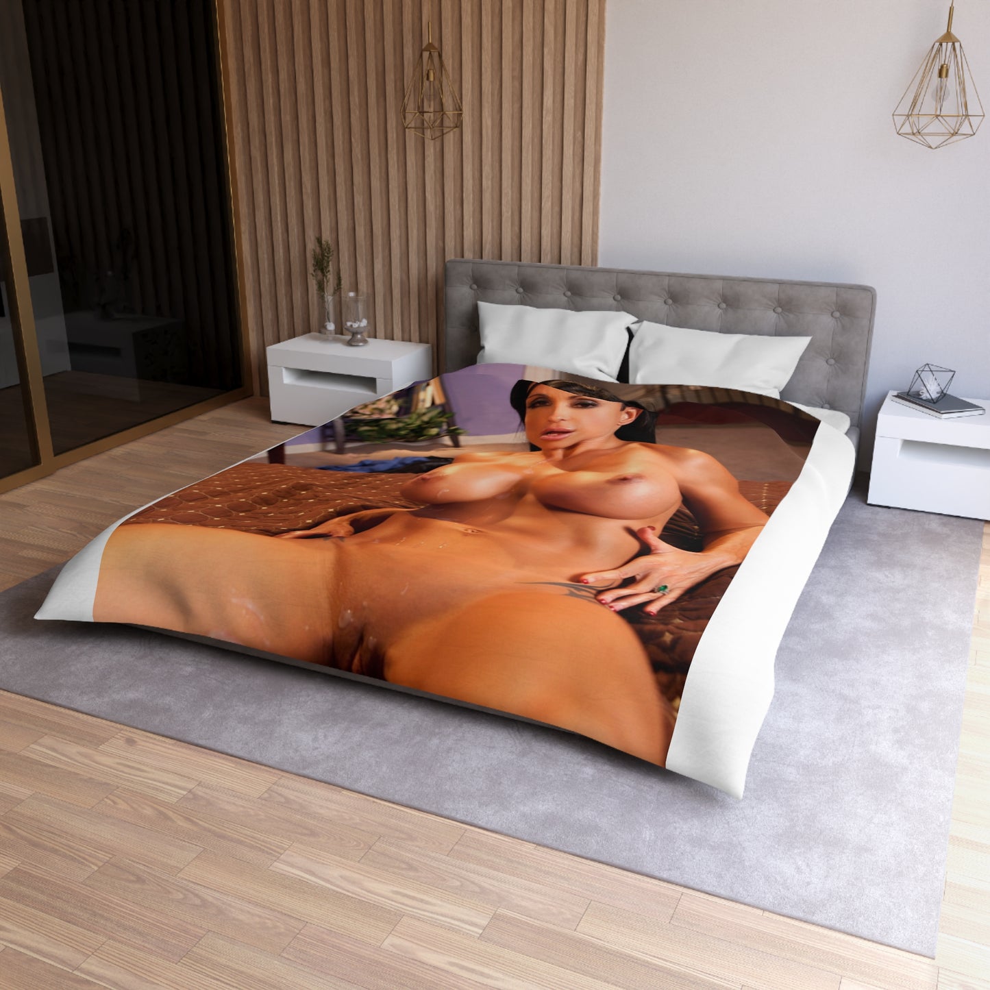 Microfiber Duvet Cover Penthouse Pet February 2011 Jewels Jade
