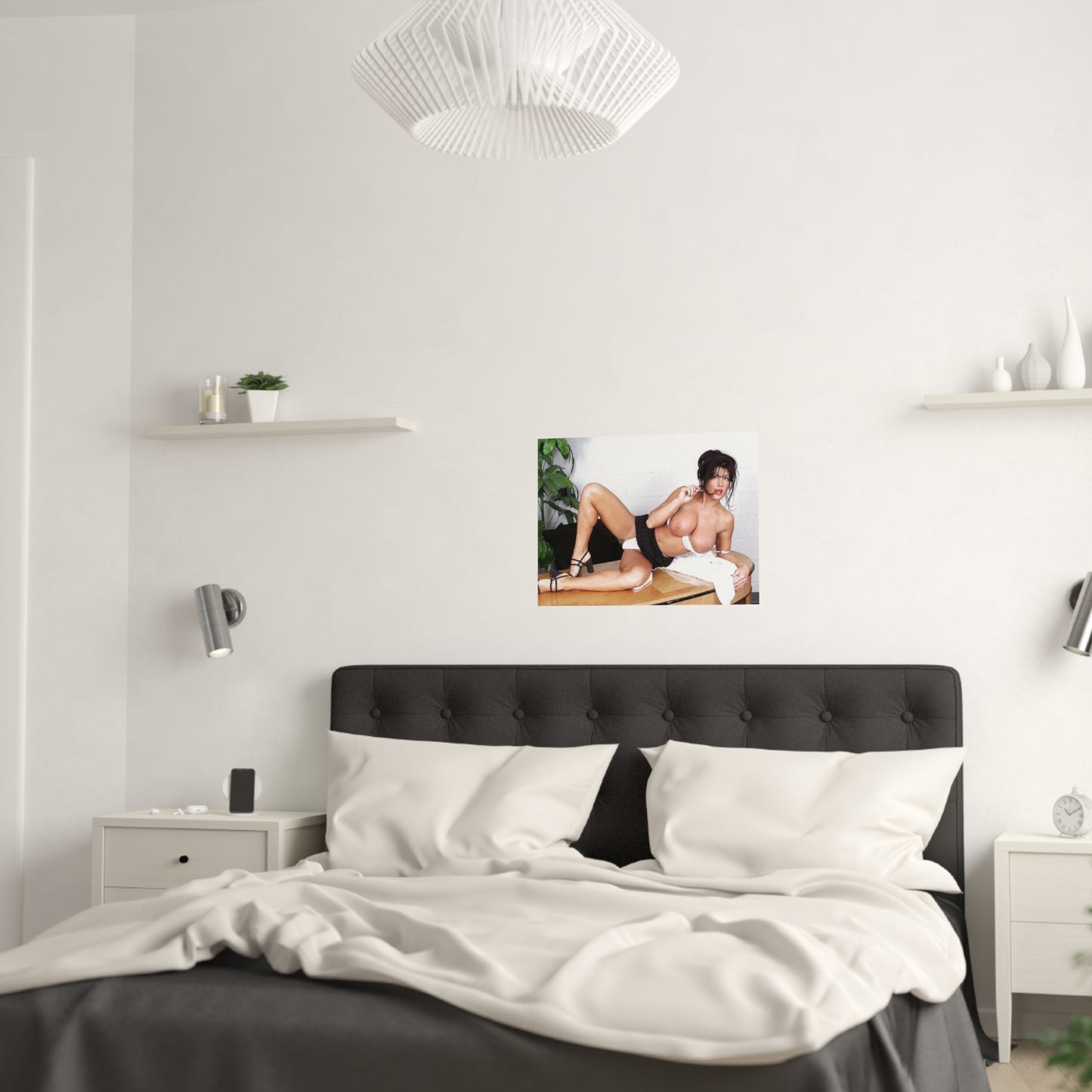 Satin Posters (210gsm) Retro Pornstar Holly Body Nude