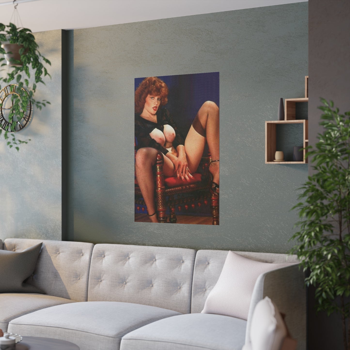 Satin Posters (210gsm) Retro Pornstar Lisa De Leeuw Nude