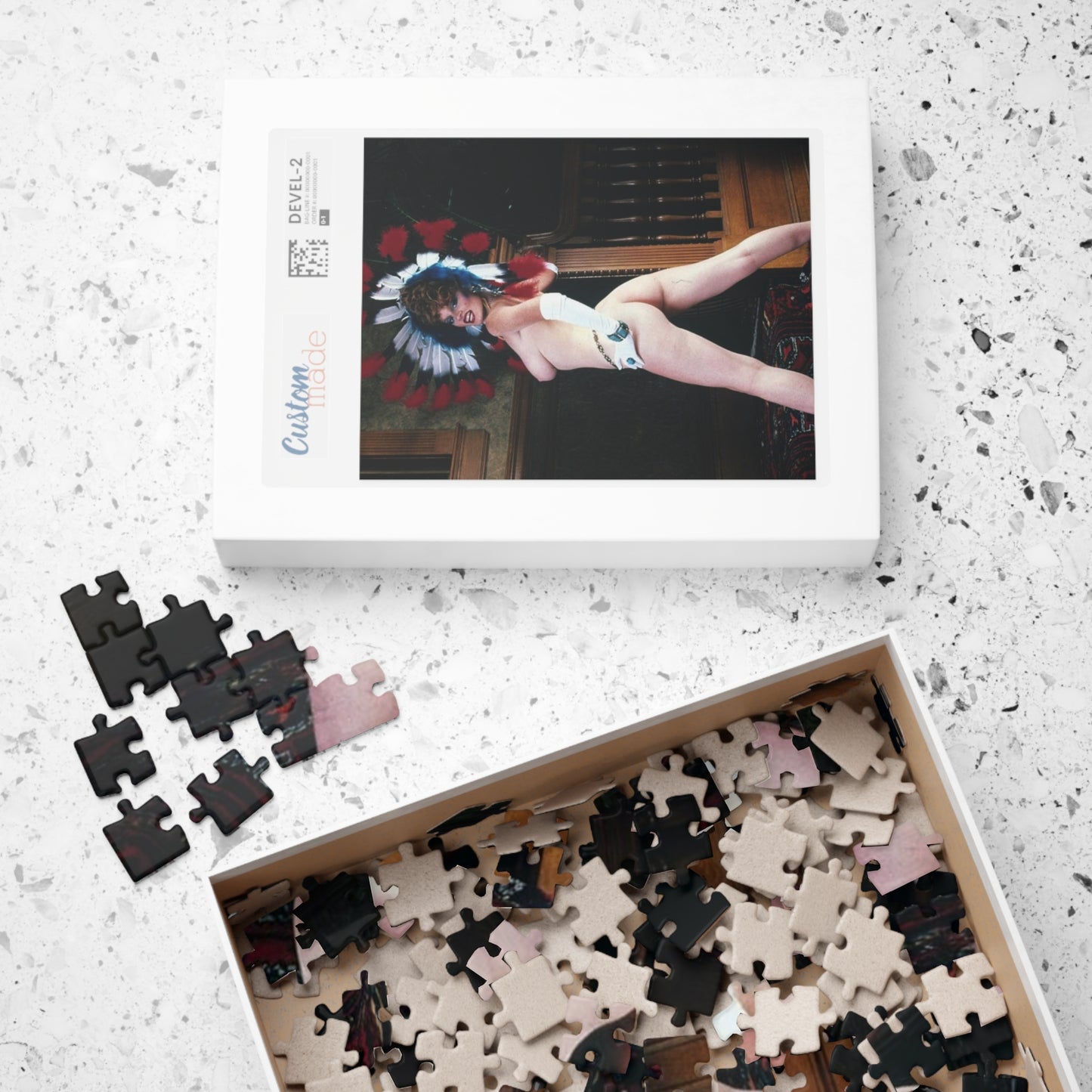 Puzzle (110, 252, 500, 1014-piece) Retro Porn Star Lisa De Leeuw Nude