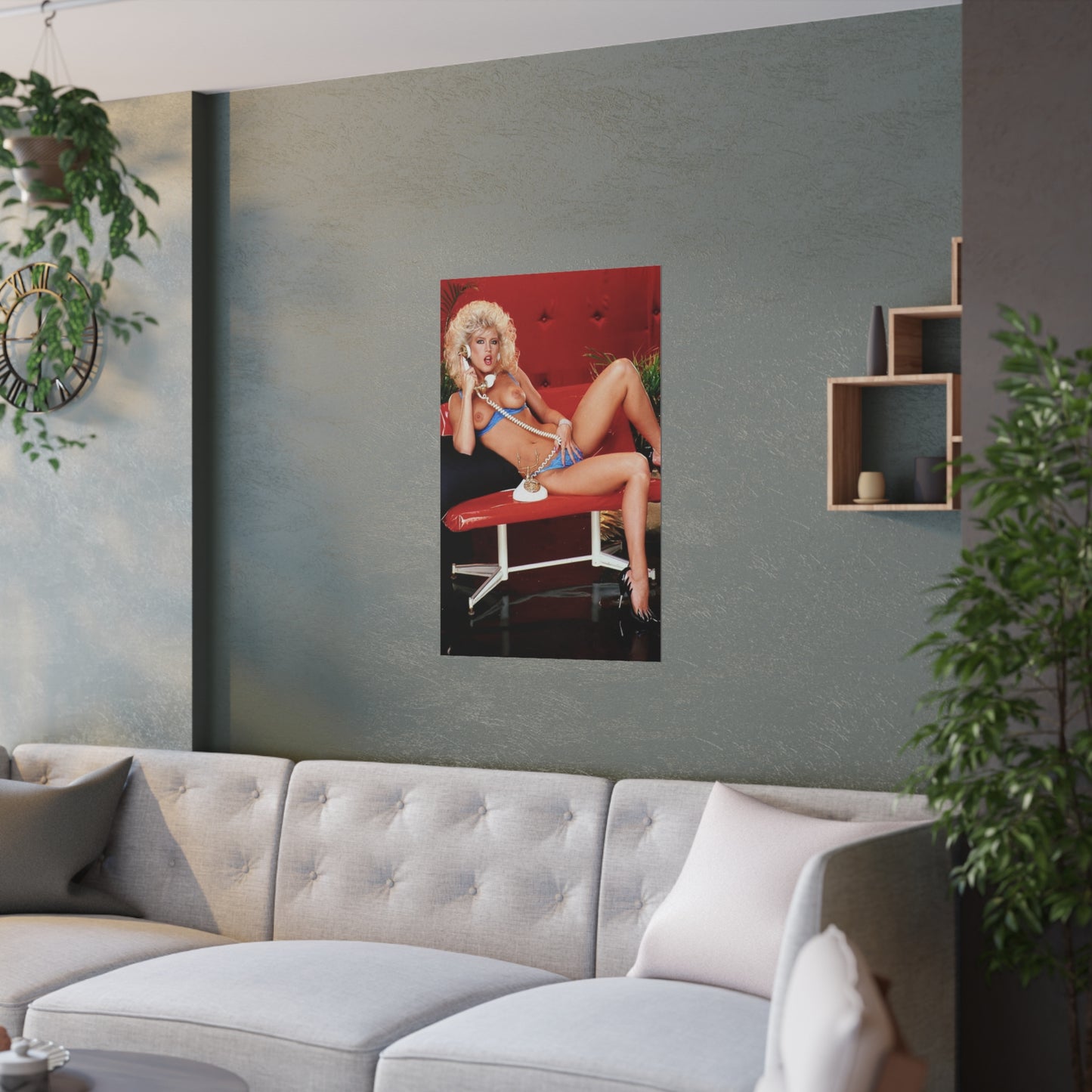 Satin Posters (210gsm) Retro 1980s Porn Star Amber Lynn