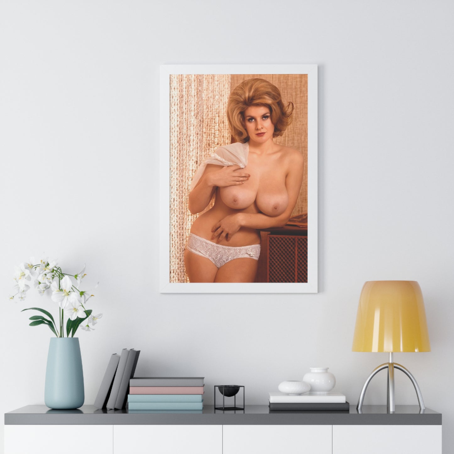 Framed Vertical Poster Playboy Playmate October 1964 Rosemarie Hillcrest