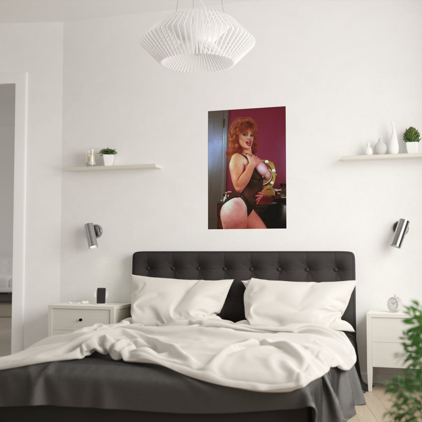Satin Posters (210gsm) Retro Pornstar Lisa De Leeuw Nude