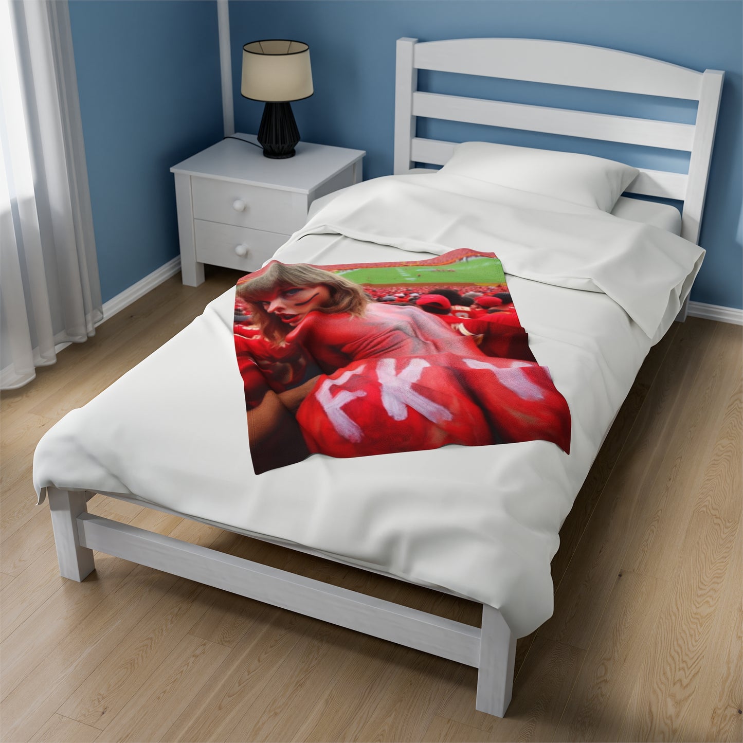 Velveteen Plush Blanket Taylor Swift AI Nudes