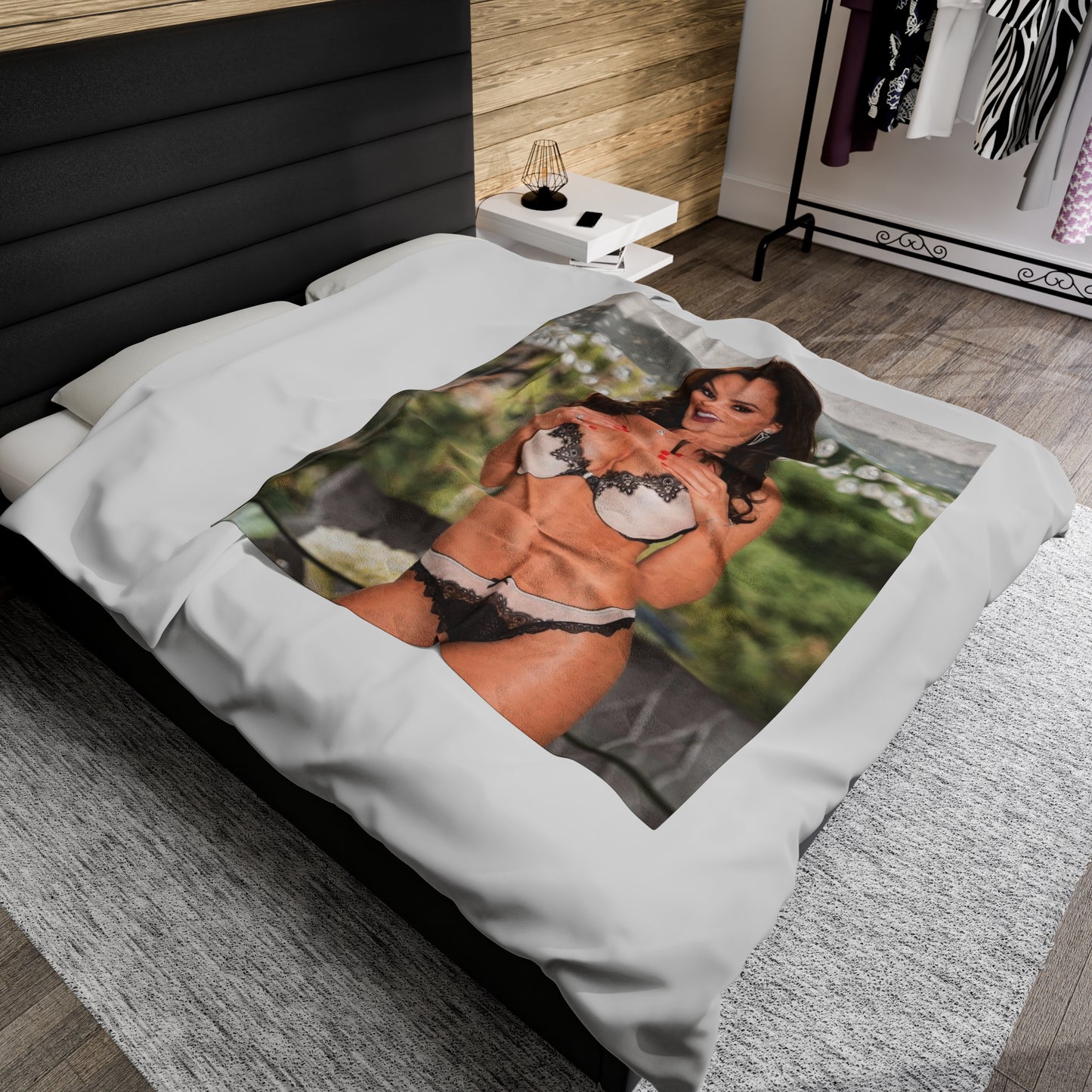 Velveteen Plush Blanket Lisa Ann Lingerie