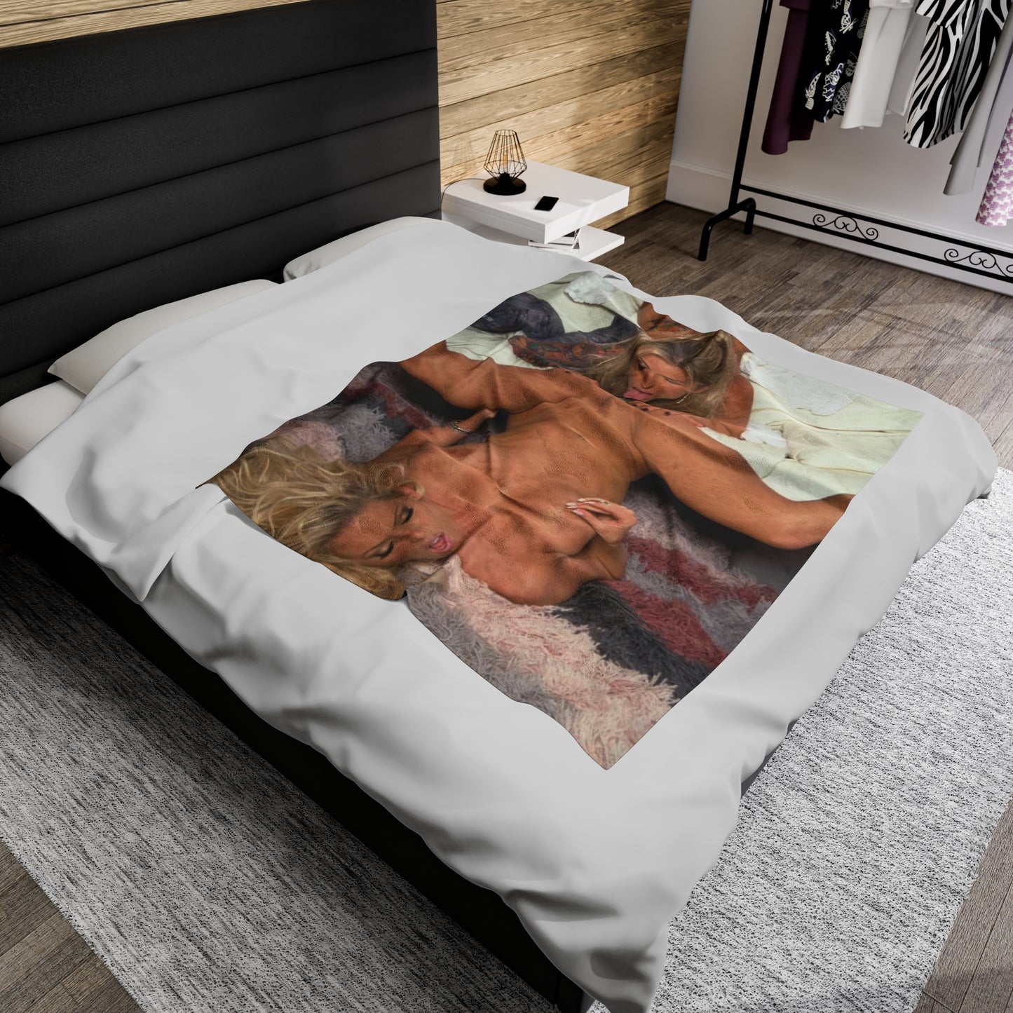 Velveteen Plush Blanket Jenna Jameson and Janine Lindenmulder