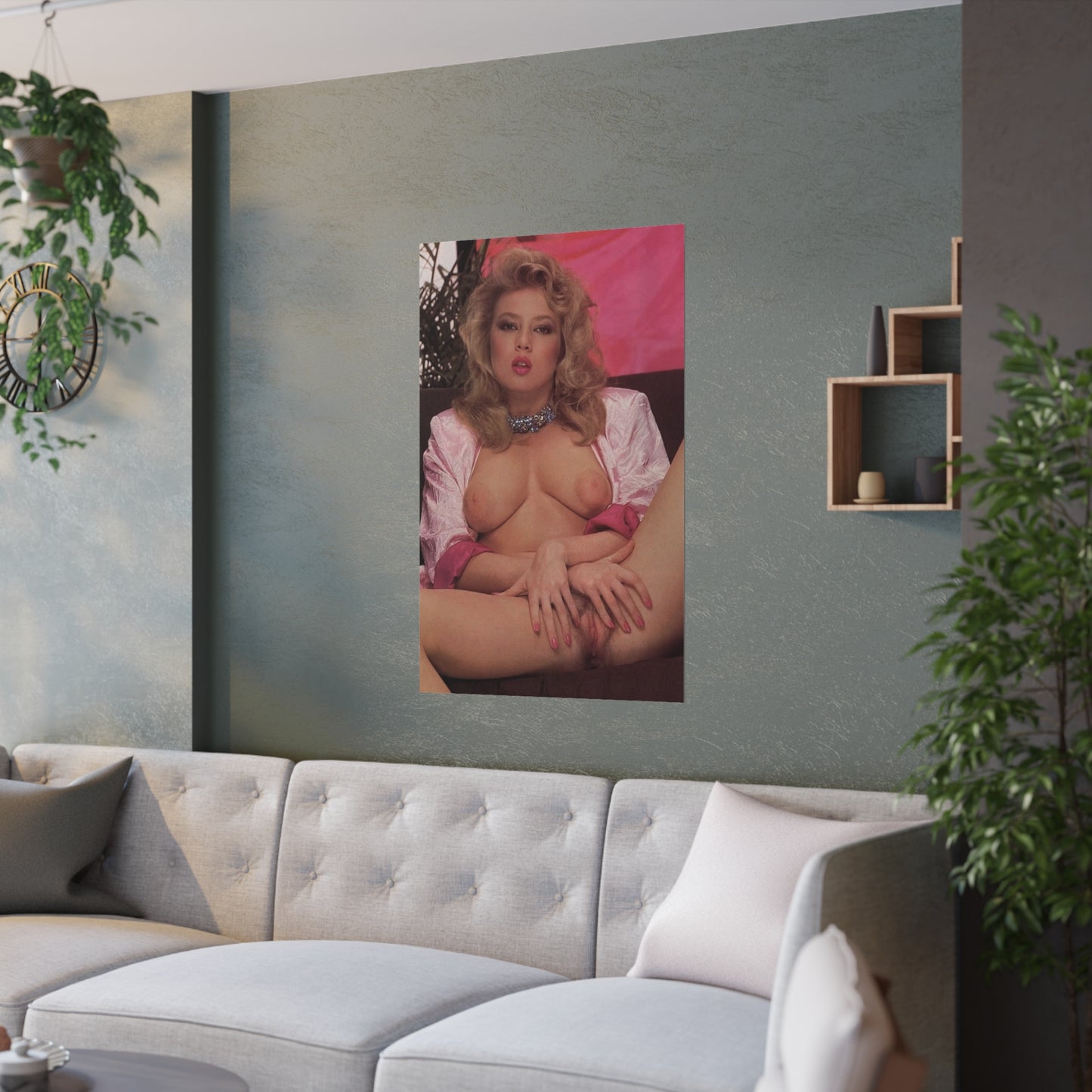 Satin Posters (210gsm) Retro Porn Star Traci Lords Nude Naked