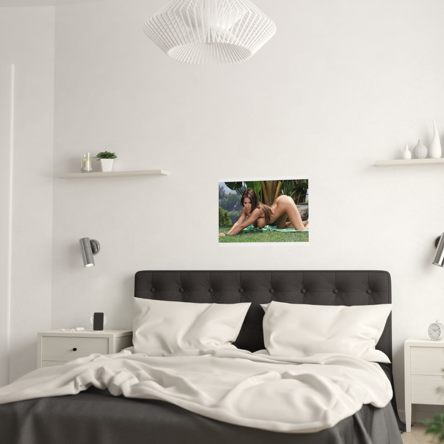 Satin Posters (210gsm) Madison Ivy Nude in the Grass