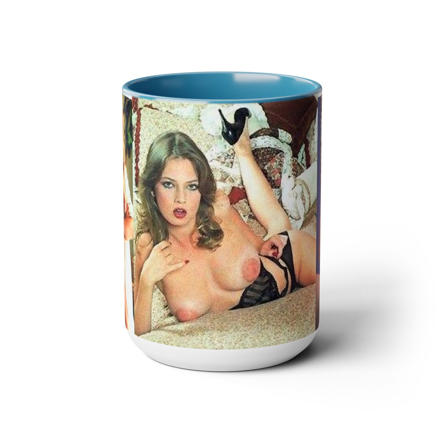 Two-Tone Coffee Mugs, 15oz Traci Lords Nude