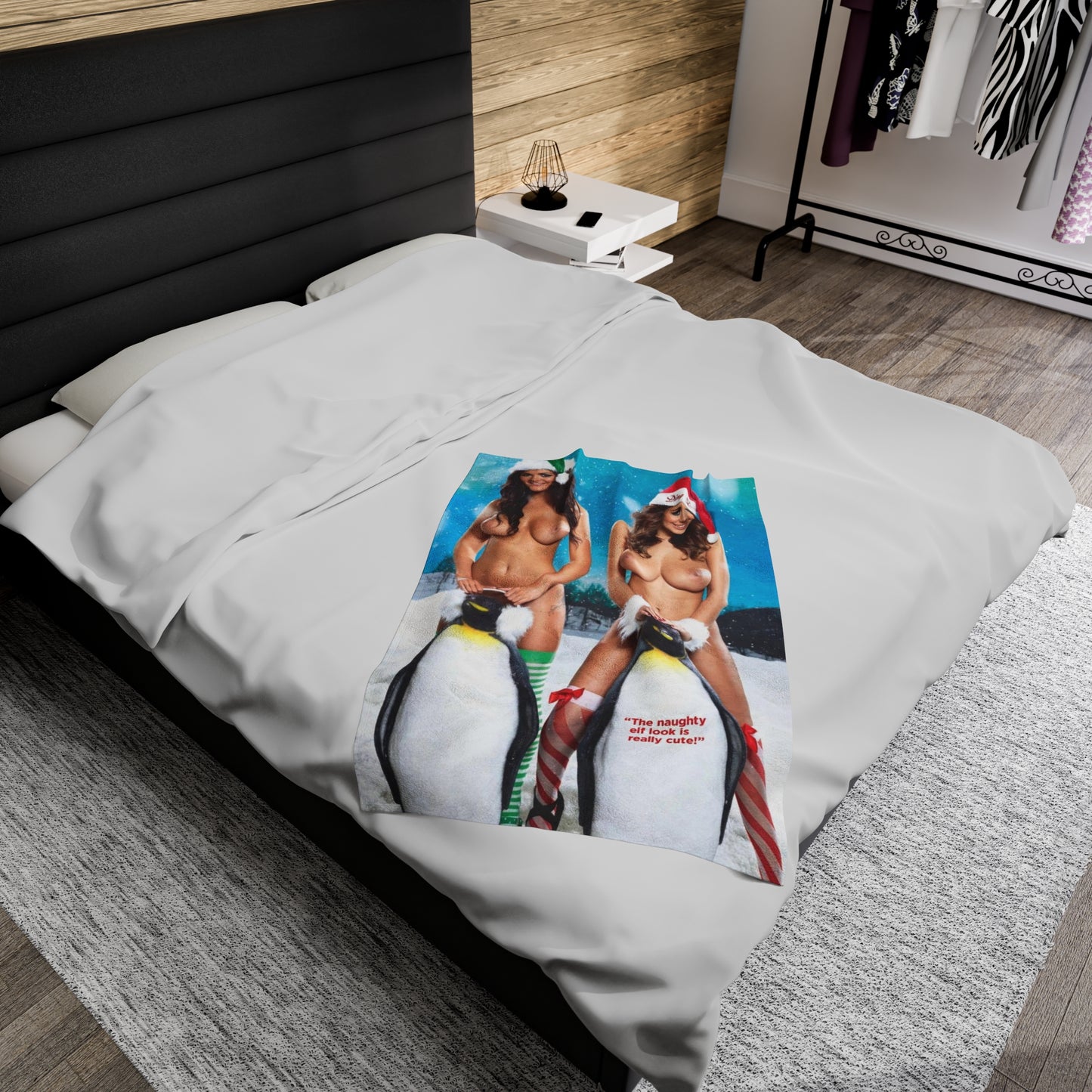 Velveteen Plush Blanket Nude Christmas Pornstars