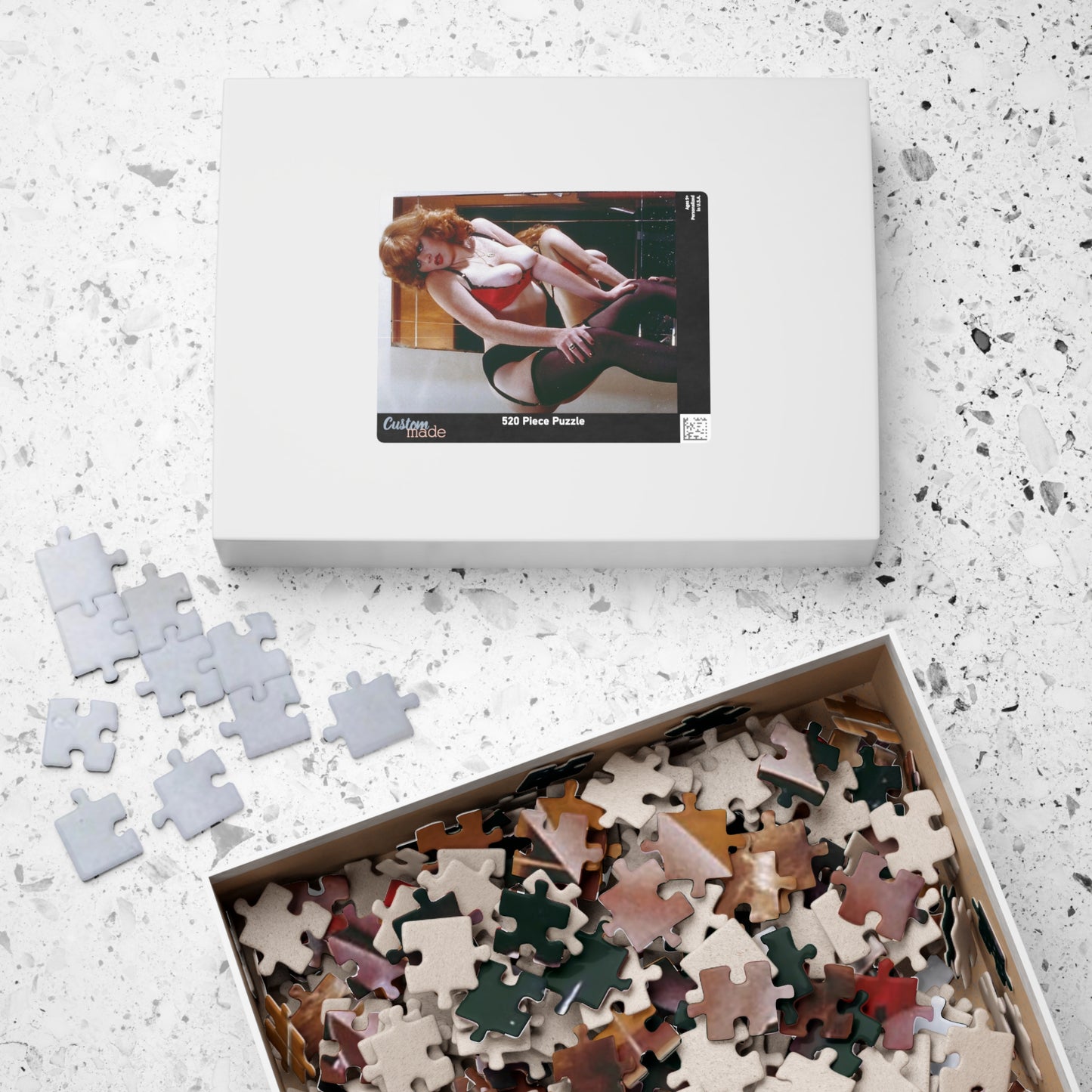 Puzzle (110, 252, 520, 1014-piece) Retro Pornstar Lisa De Leeuw Nude