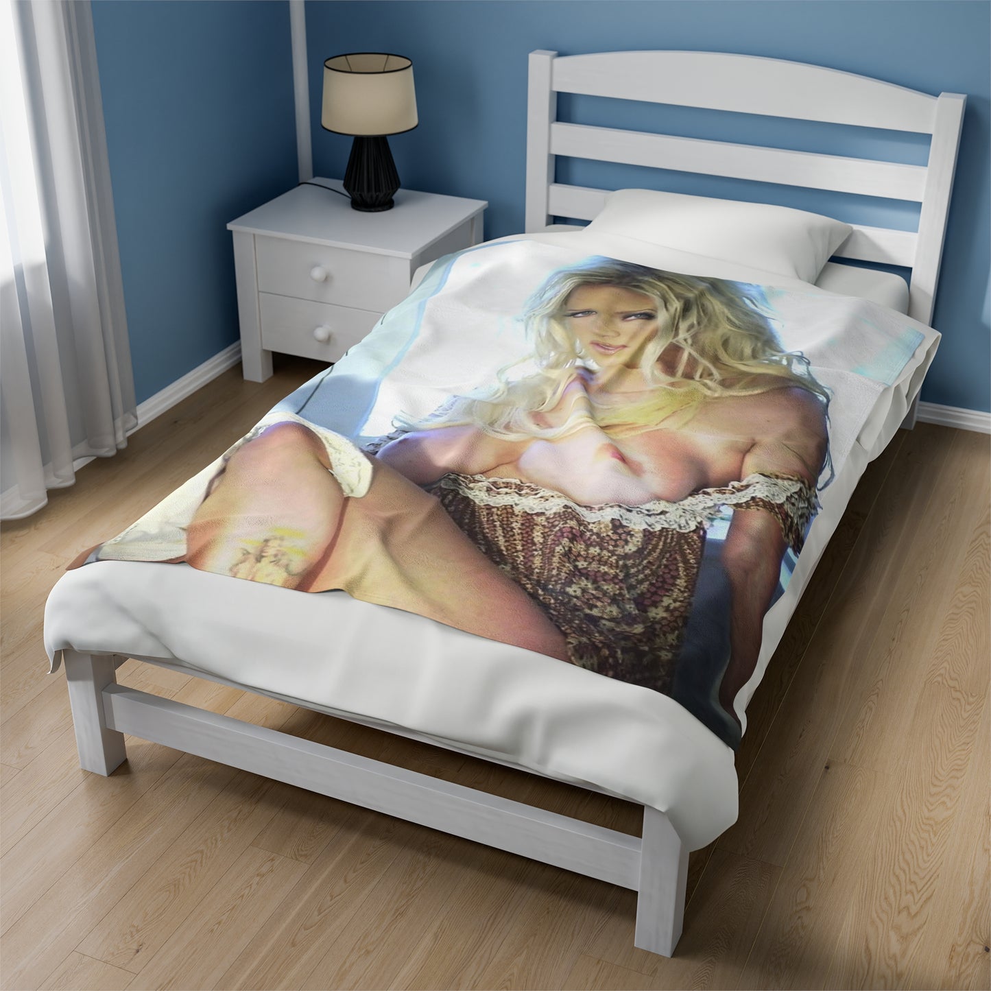 Velveteen Plush Blanket Pornstar Jenna Jameson Nude