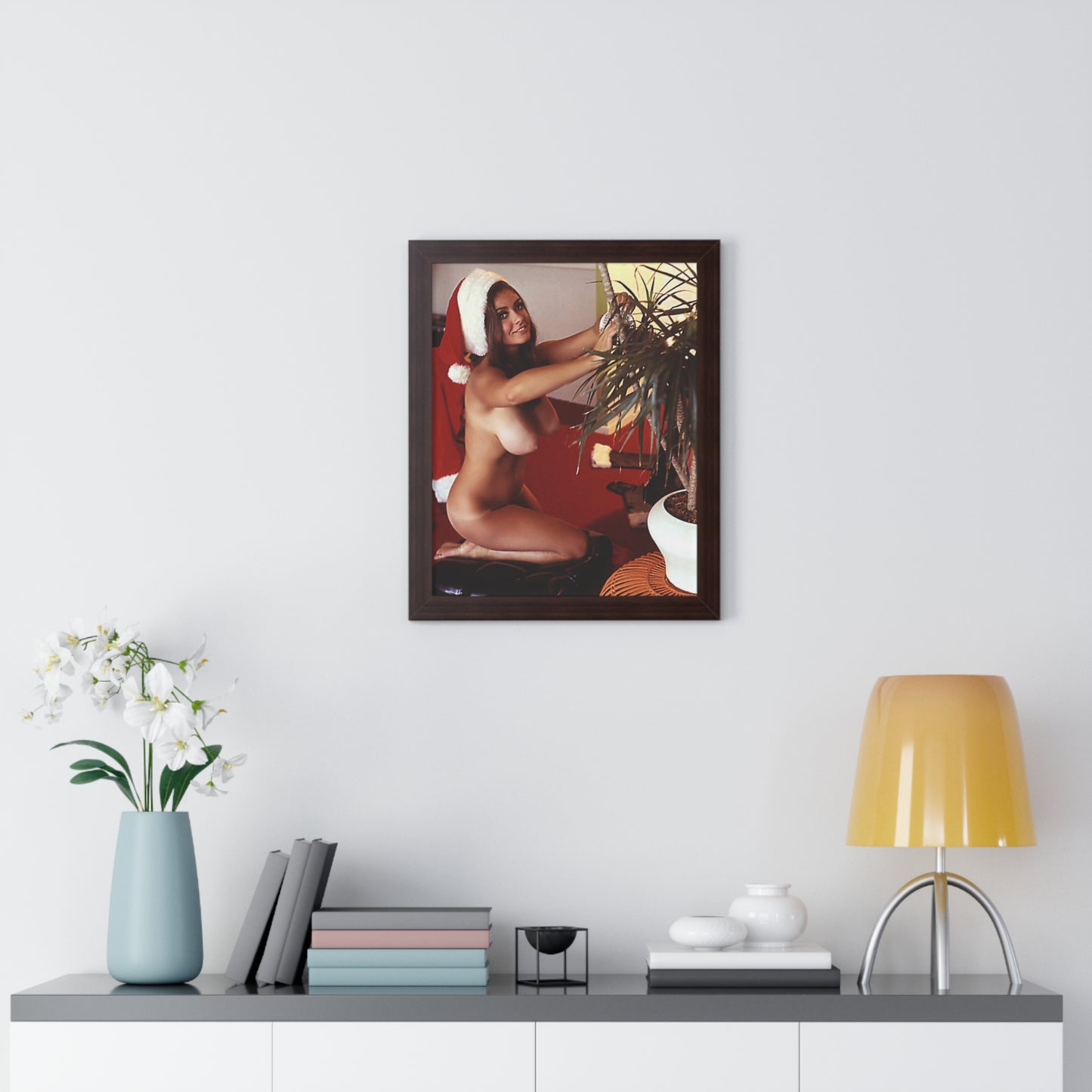 Framed Vertical Poster Playboy Playmate Cynthia Myers Nude