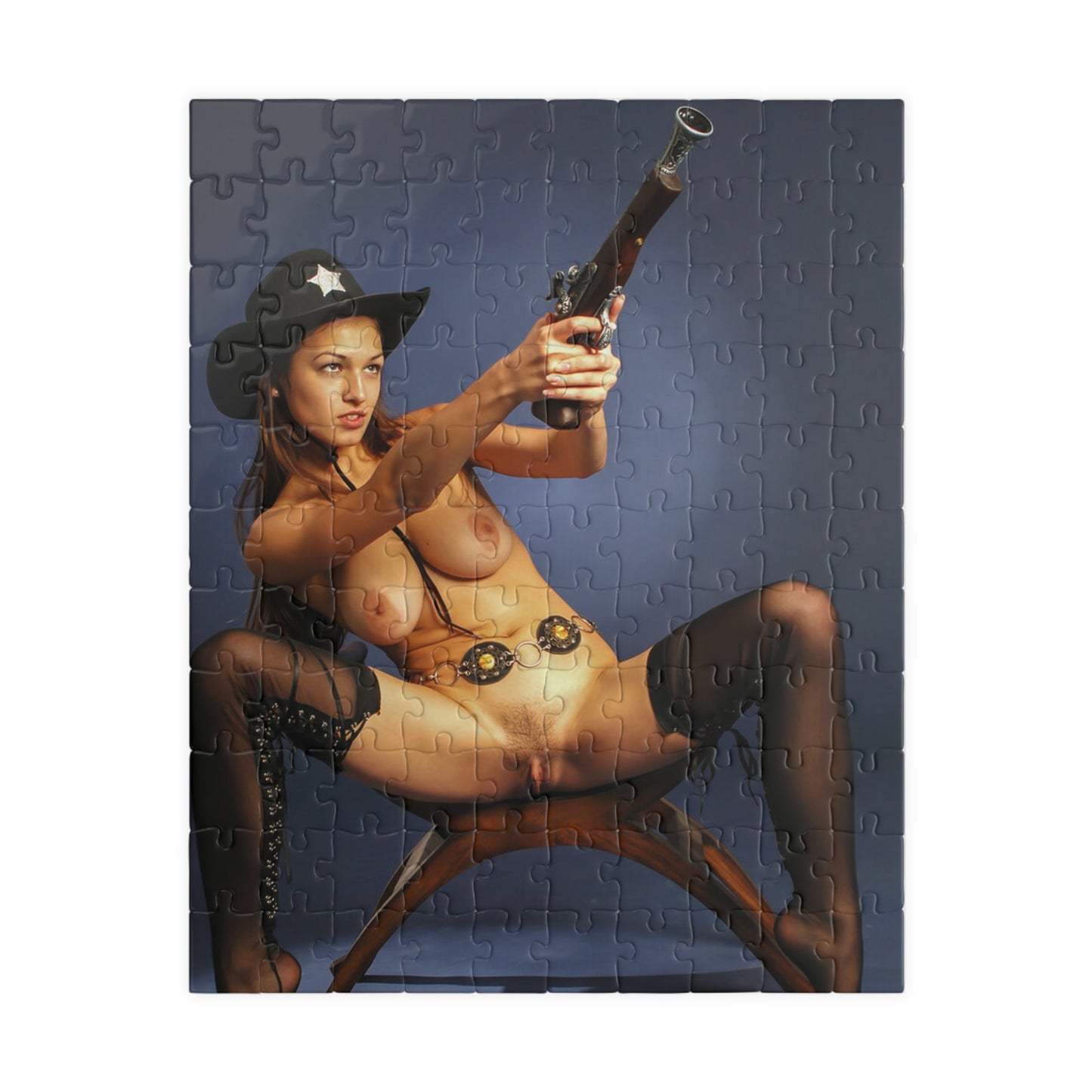 Puzzle (110, 252, 520, 1014-piece) Naked Chicks With Guns