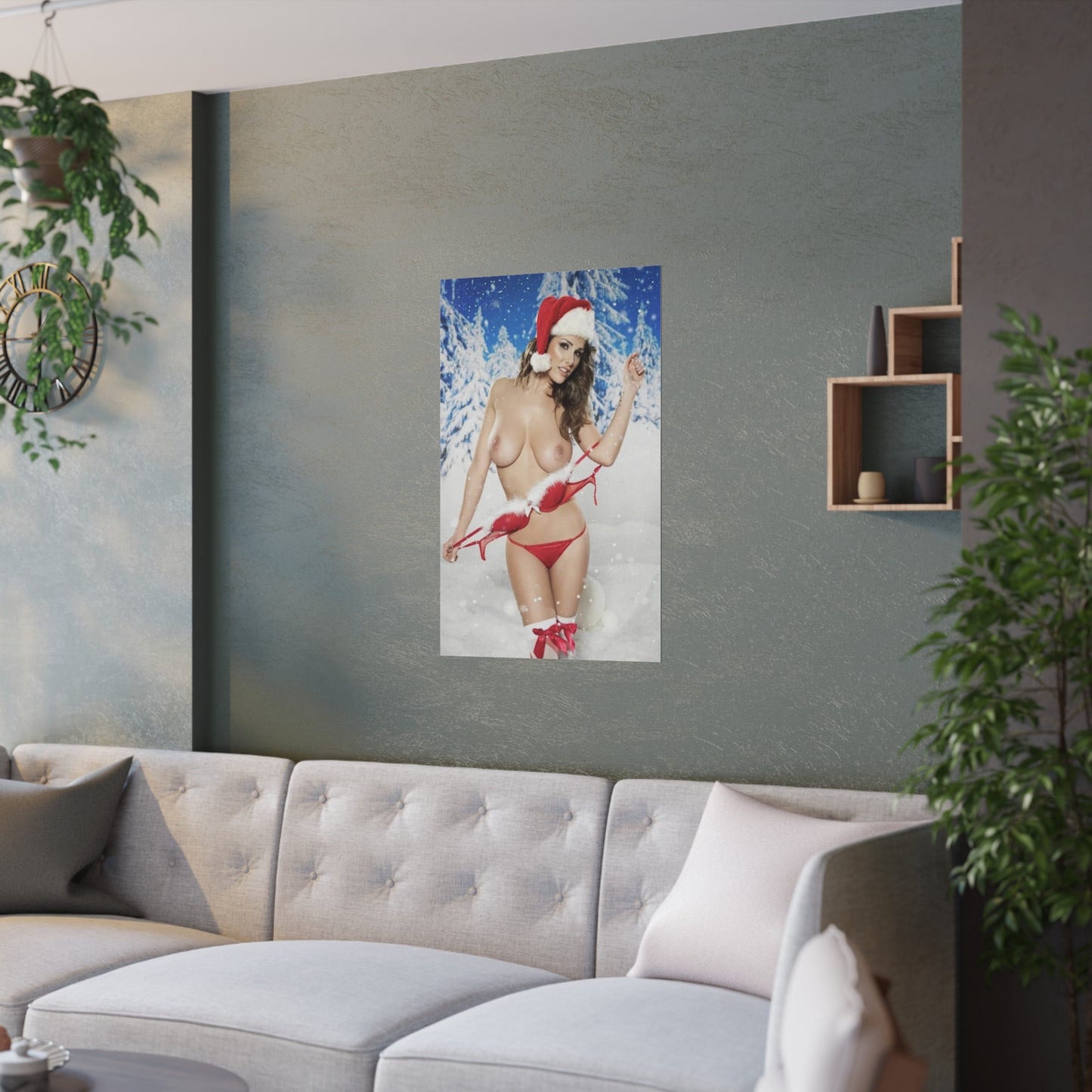 Satin Posters (210gsm) Christmas Pornstars Nude