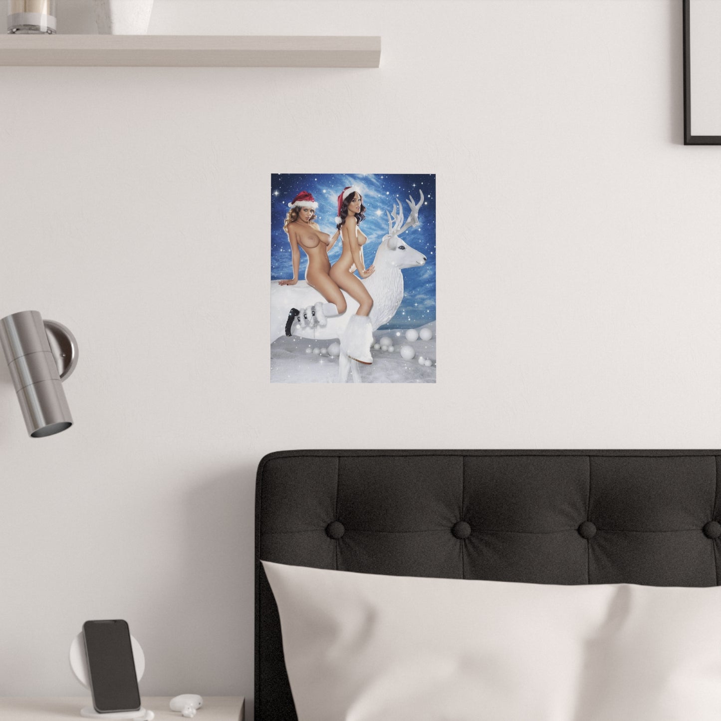 Satin Posters (210gsm) Sexy Nude Christmas Girls