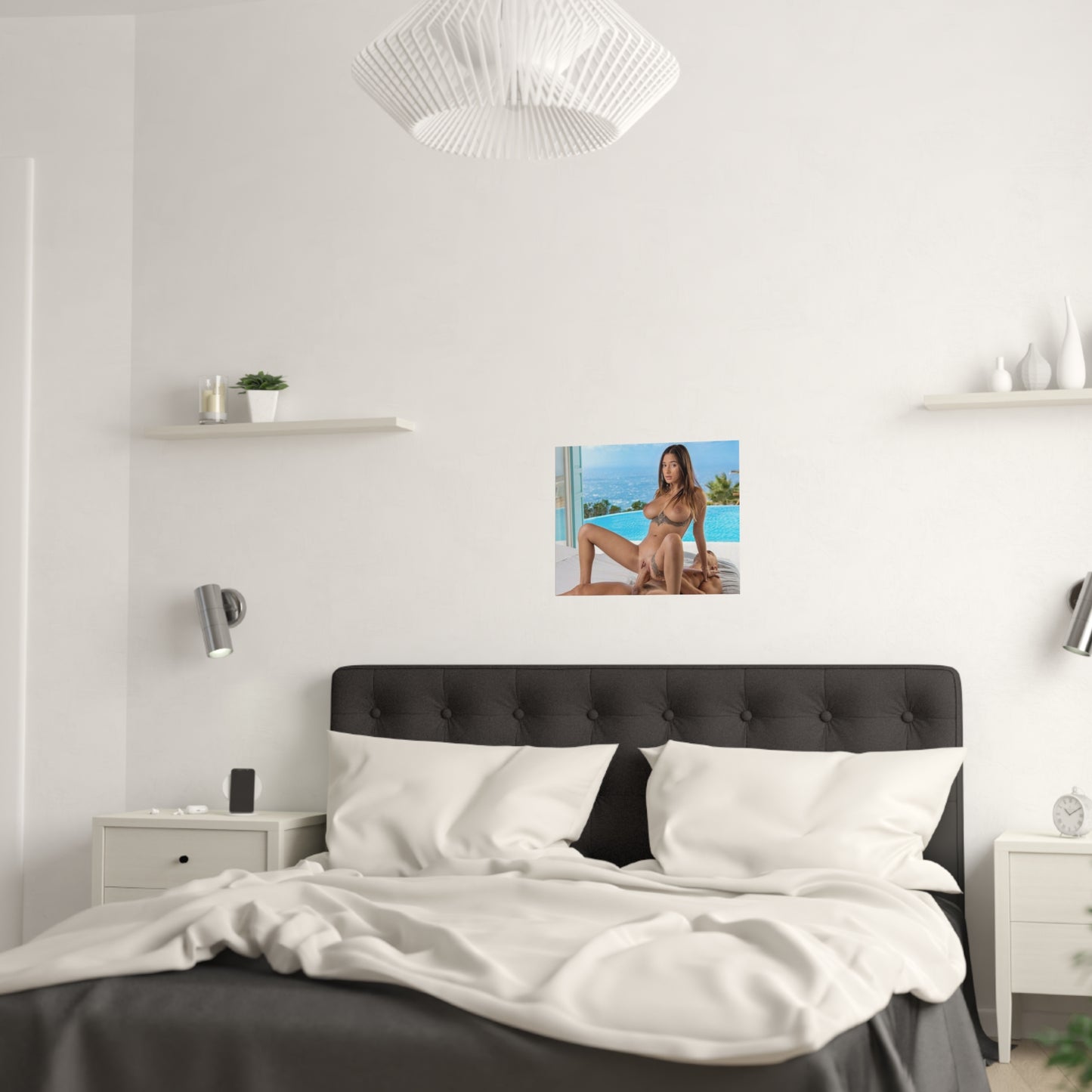 Satin Posters (210gsm) Natural Tits Liya Silver