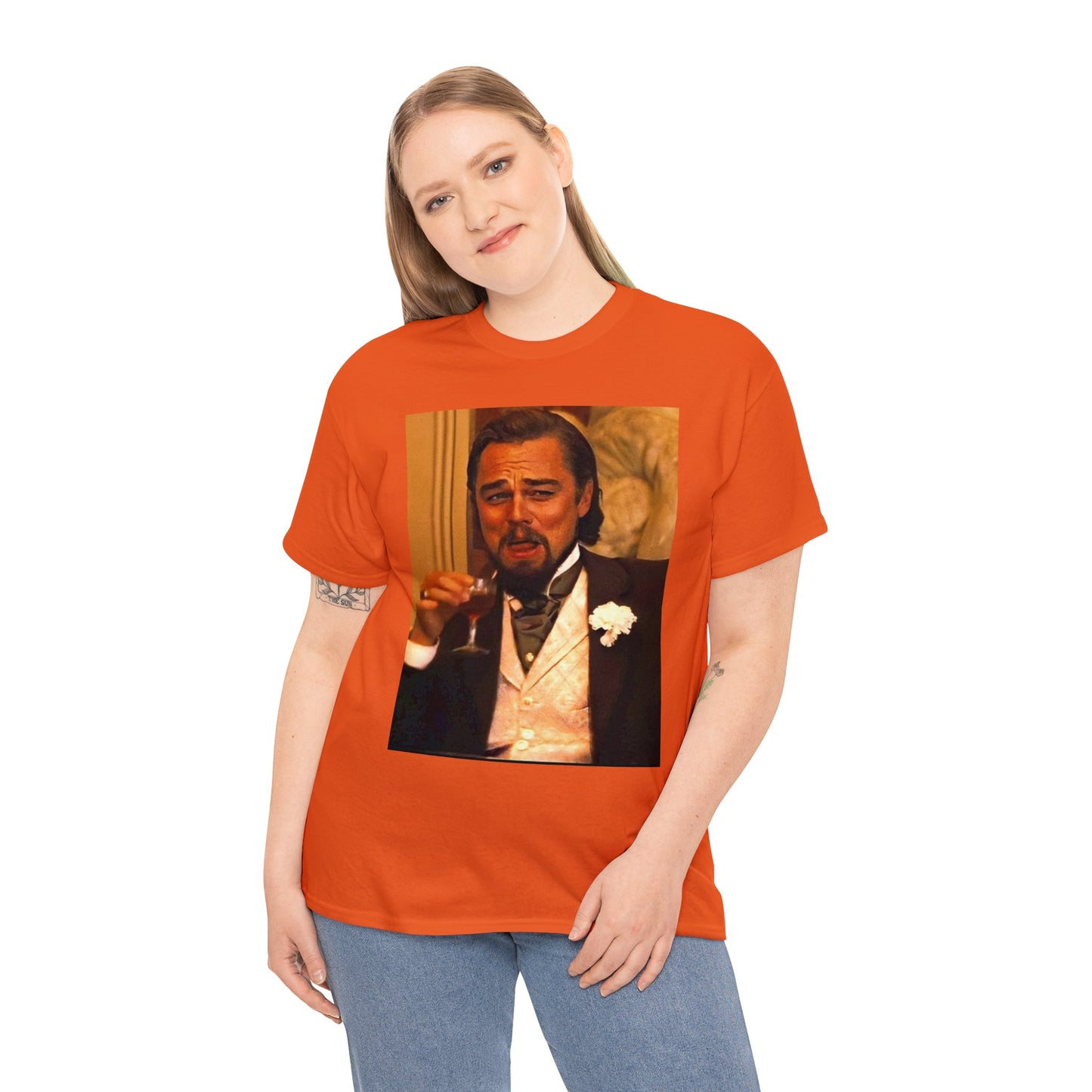 Unisex Heavy Cotton Tee Leonard DiCaprio Django Meme