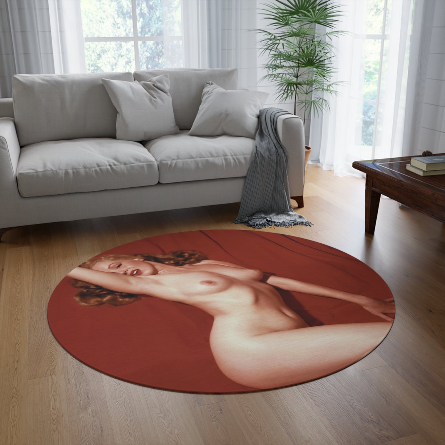 Round Rug Playboy Playmate December 1953 Marilyn Monroe