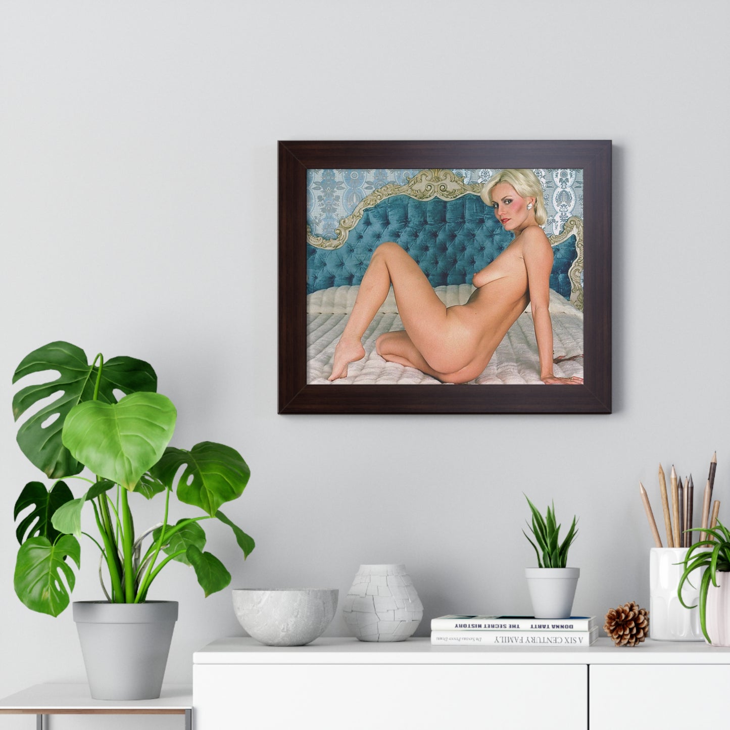 Framed Horizontal Poster Porn Star Seka Nude