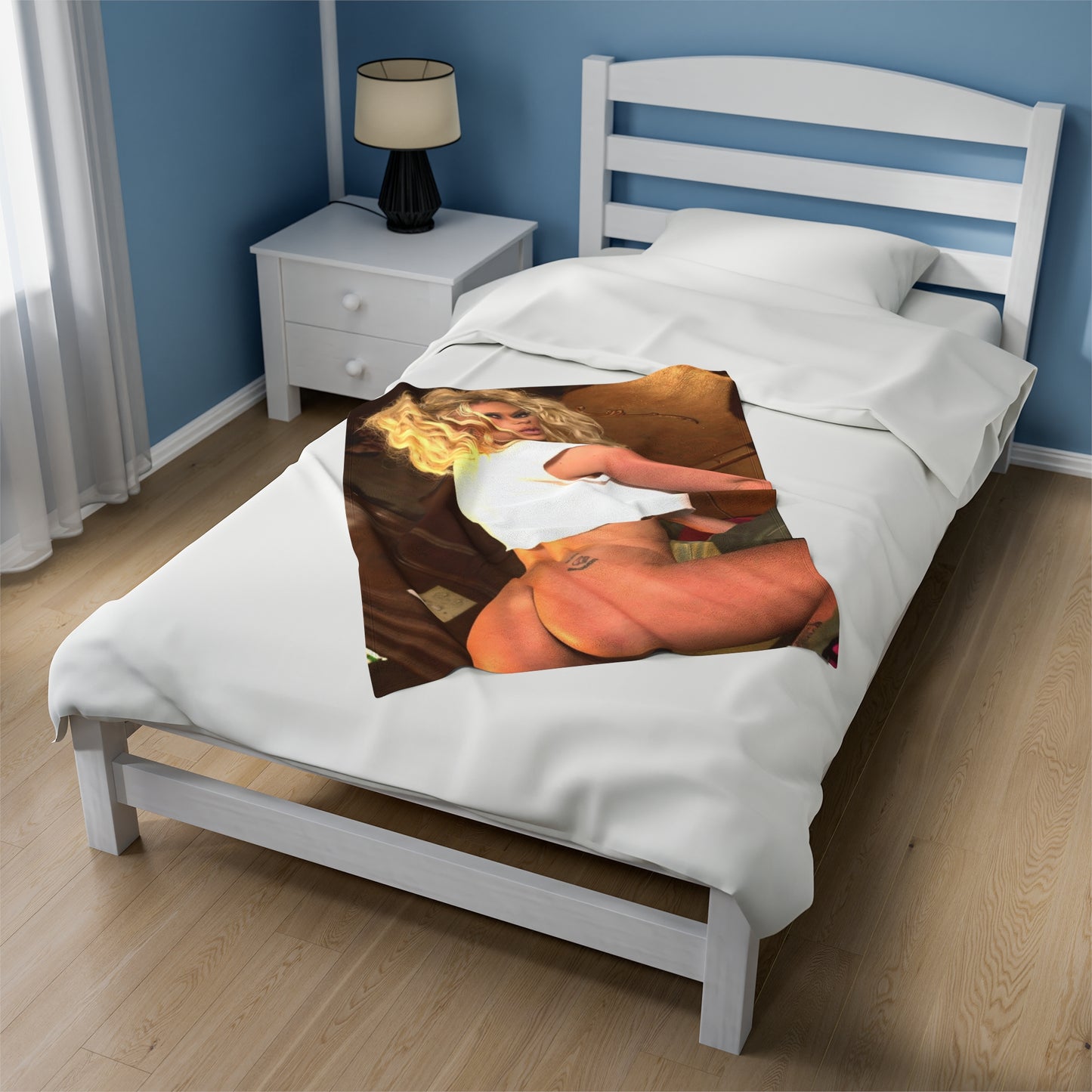 Velveteen Plush Blanket Pornstar Jenna Jameson Nude