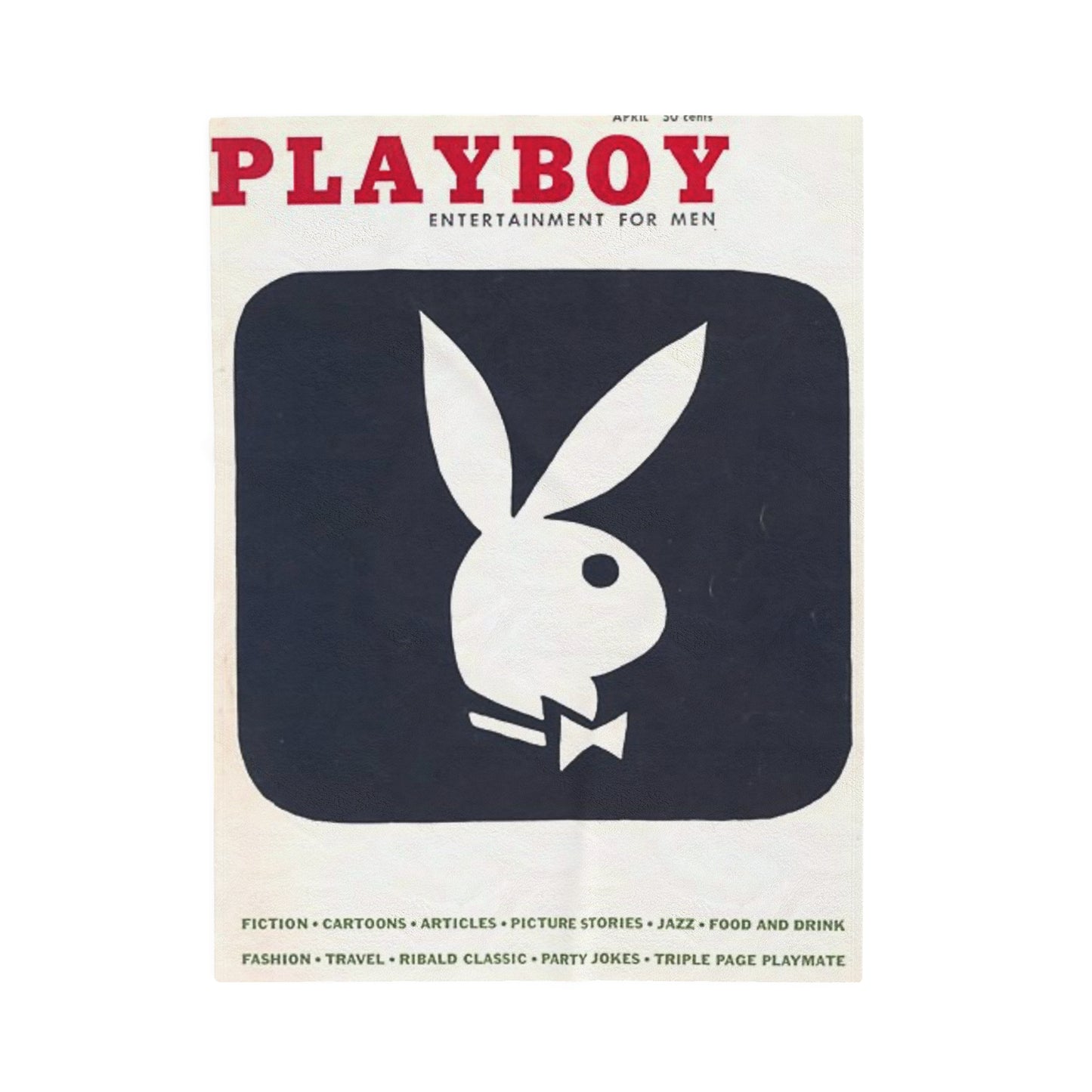 Velveteen Plush Blanket Magazine Cover April 1956
