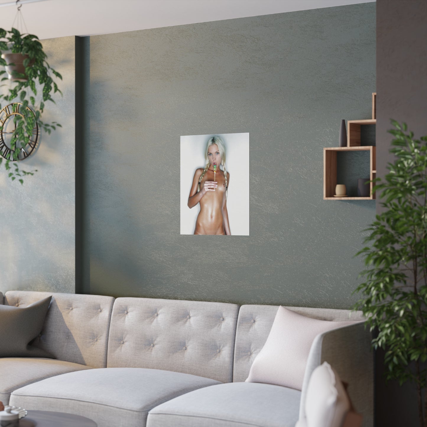 Satin Posters (210gsm) Franziska Facella Pigtails Nude