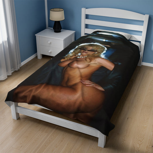 Velveteen Plush Blanket Porn Star Nina Hartley Nude