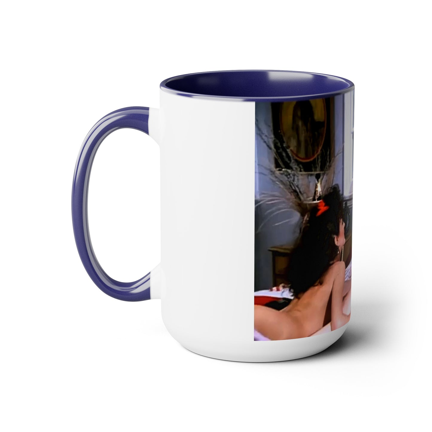 Two-Tone Coffee Mugs, 15oz Traci Lords Nude