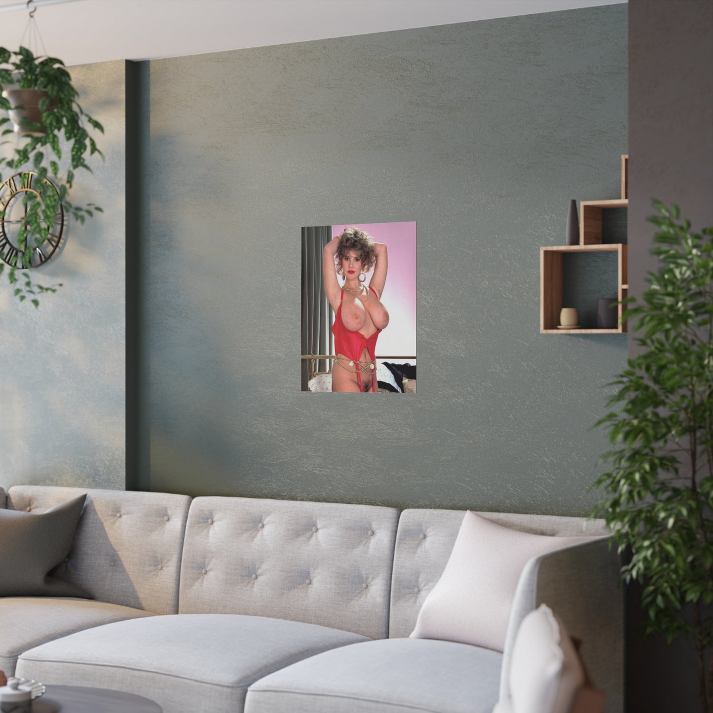 Satin Posters (210gsm) Retro Adult Star Tracy West Nude