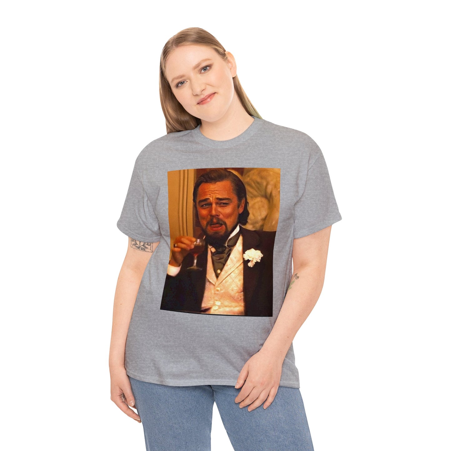 Unisex Heavy Cotton Tee Leonard DiCaprio Django Meme