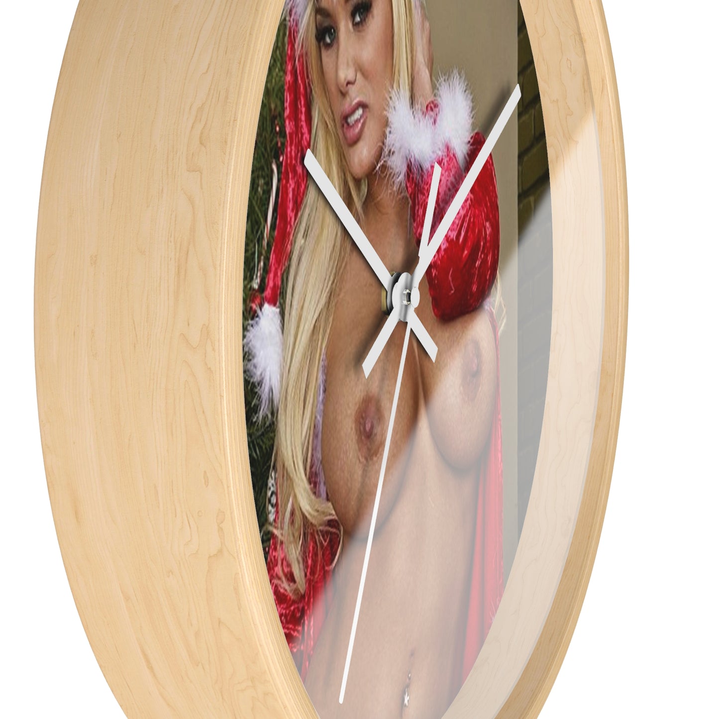 Wall Clock Shyla Stylez Nude Christmas