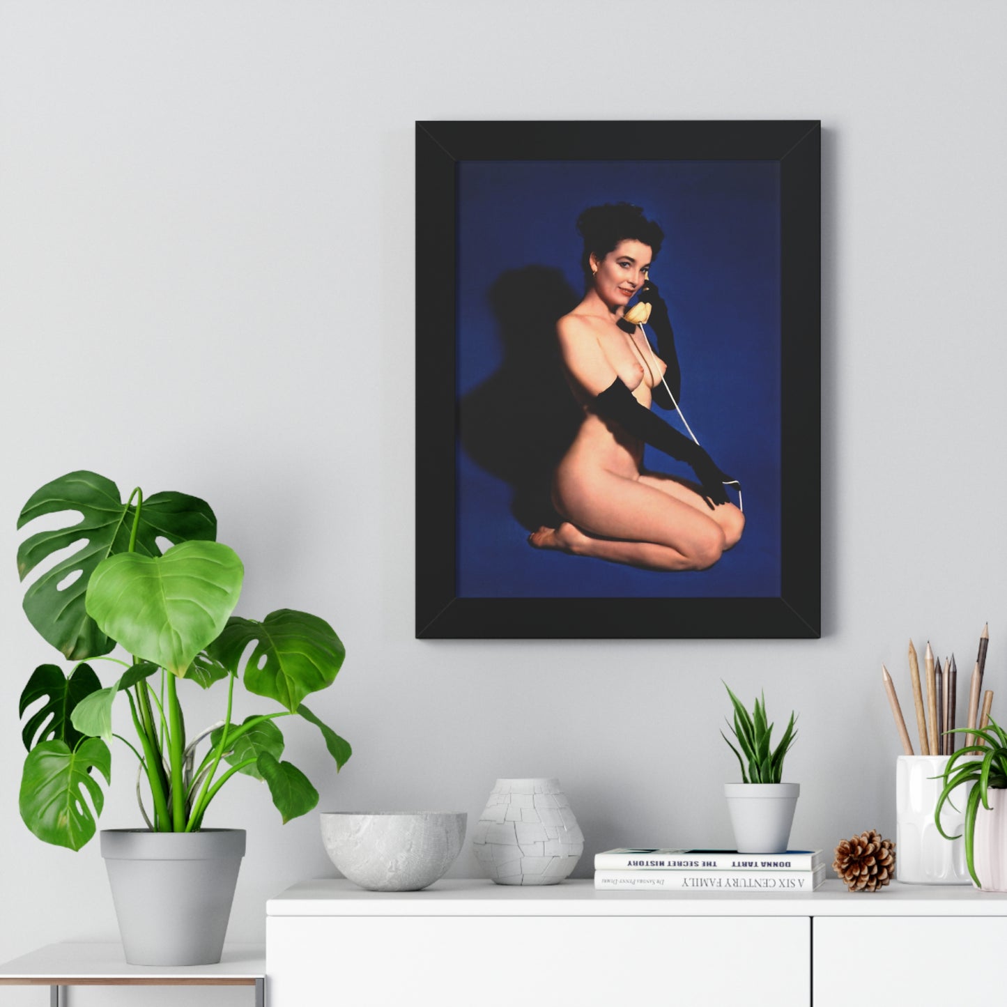 Framed Vertical Poster Playboy Playmate June 1954 Margie Harrison