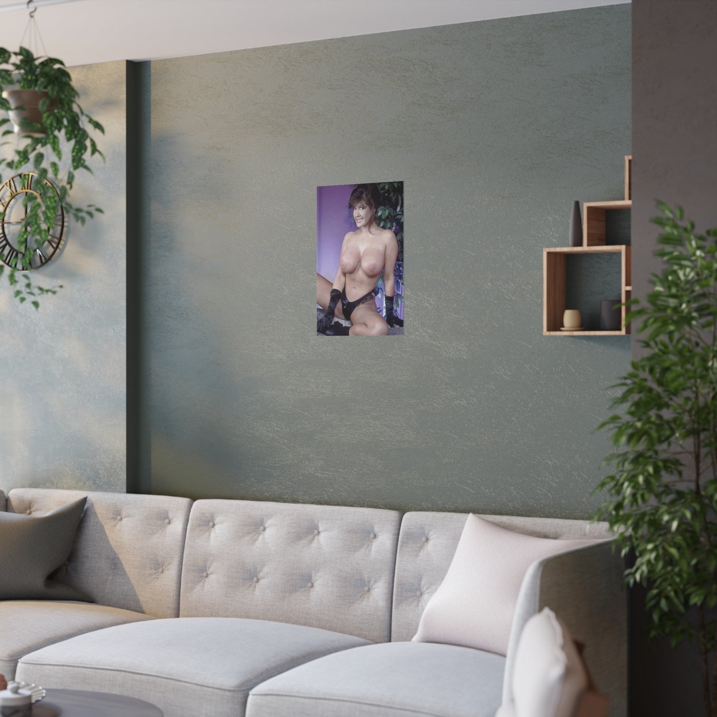 Satin Posters (210gsm) Retro Pornstar Holly Body Nude